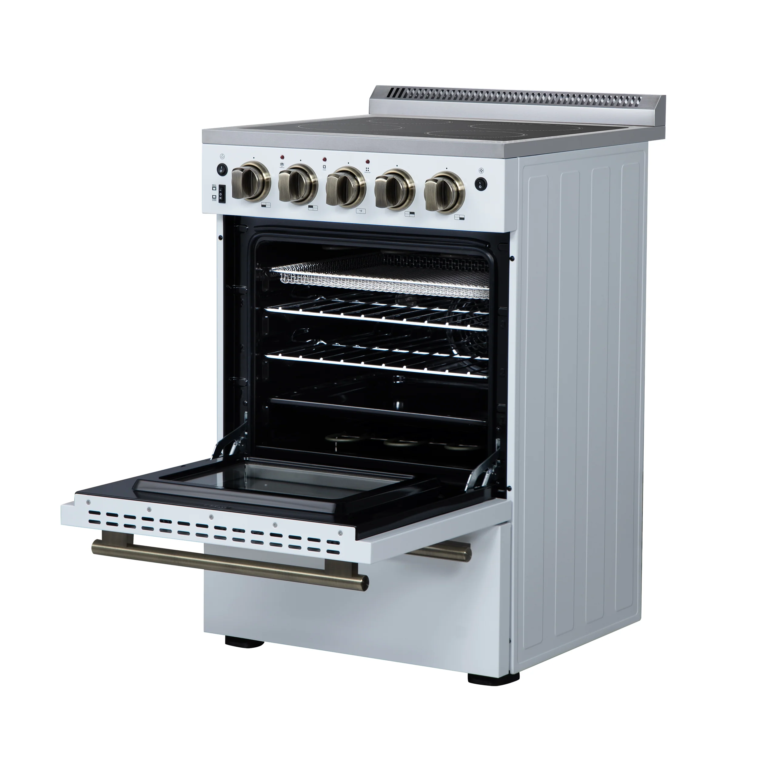 Forno Loiano 24 Inch Freestanding Electric Range in White - Image 16