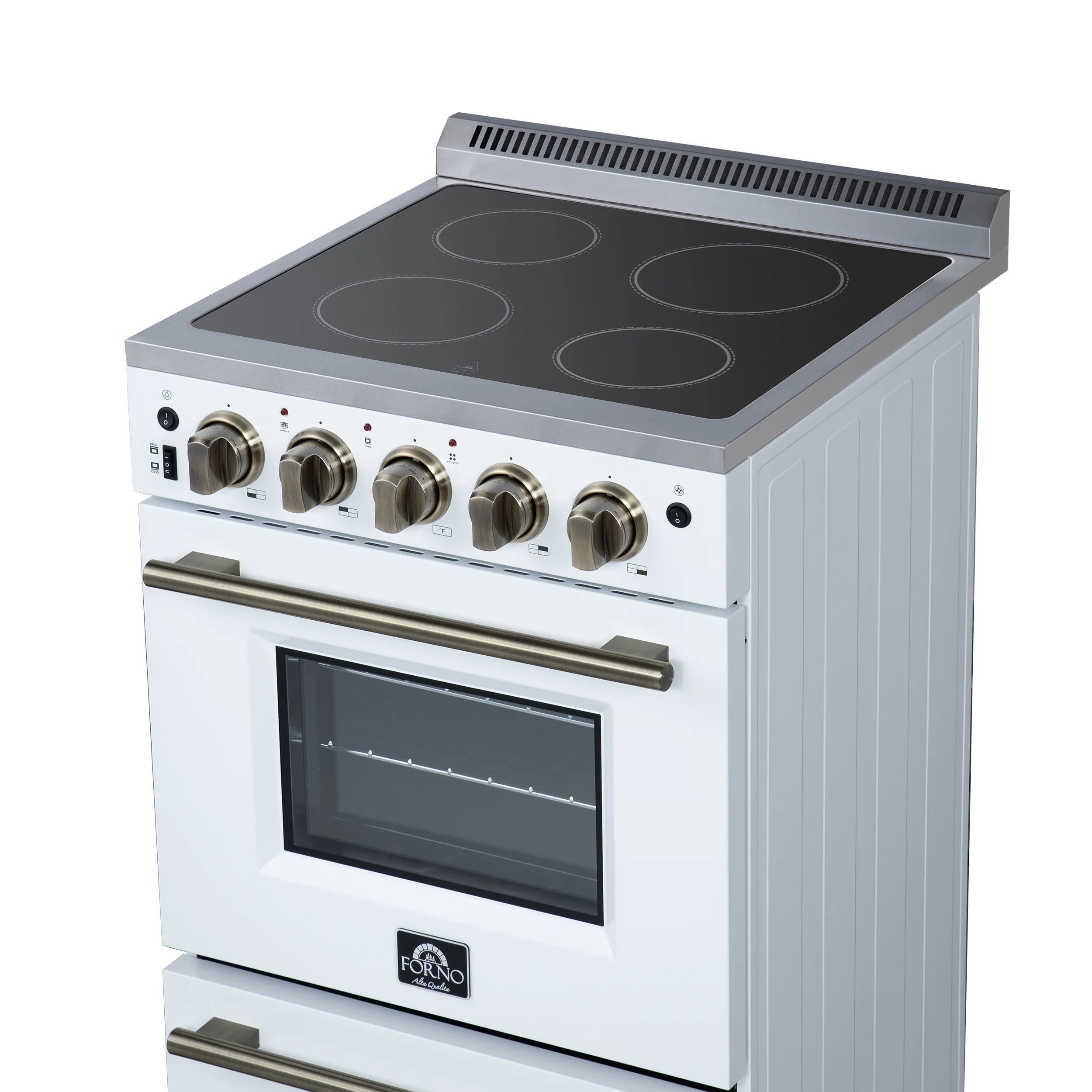 Forno Loiano 24 Inch Freestanding Electric Range in White - Image 11