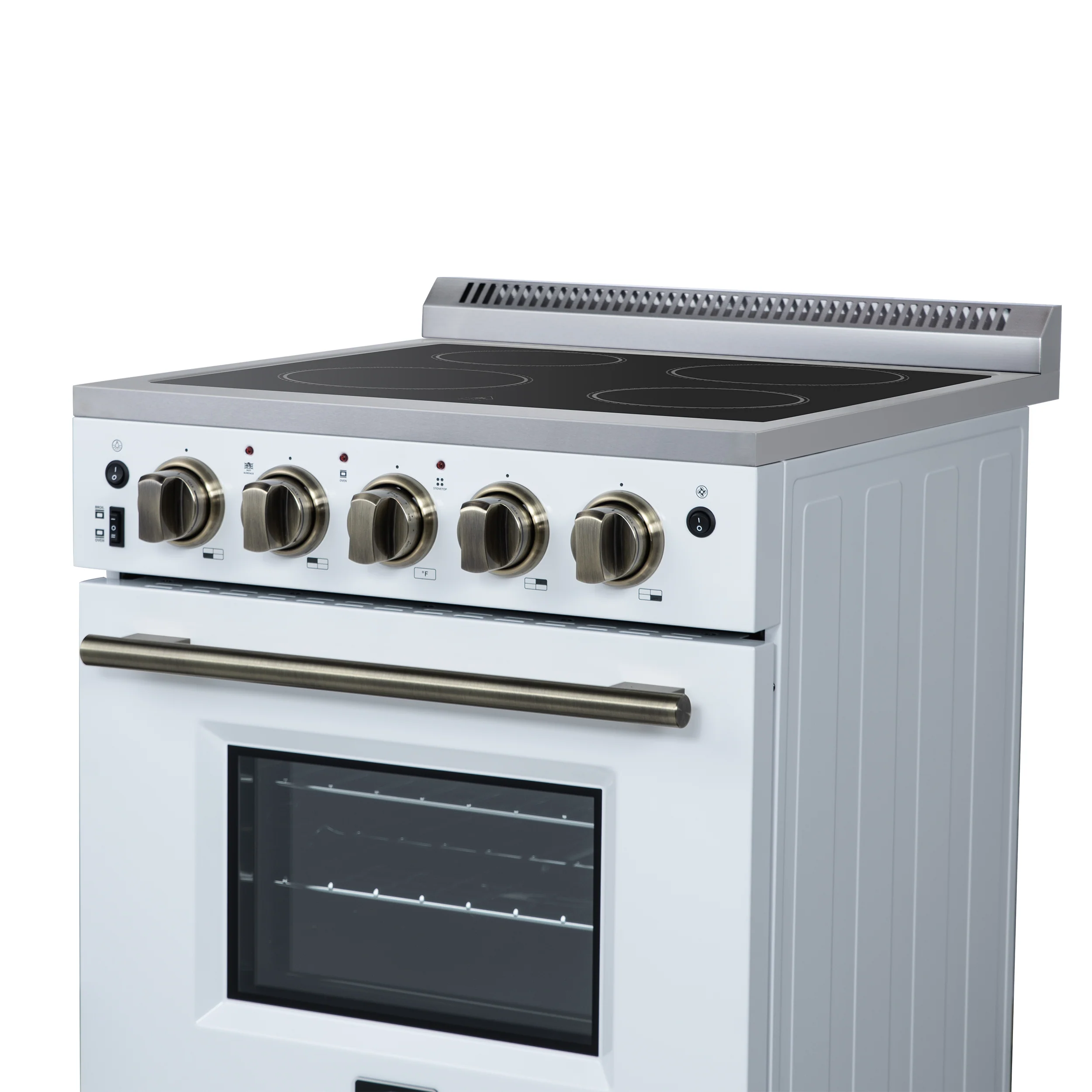 Forno Loiano 24 Inch Freestanding Electric Range in White - Image 12
