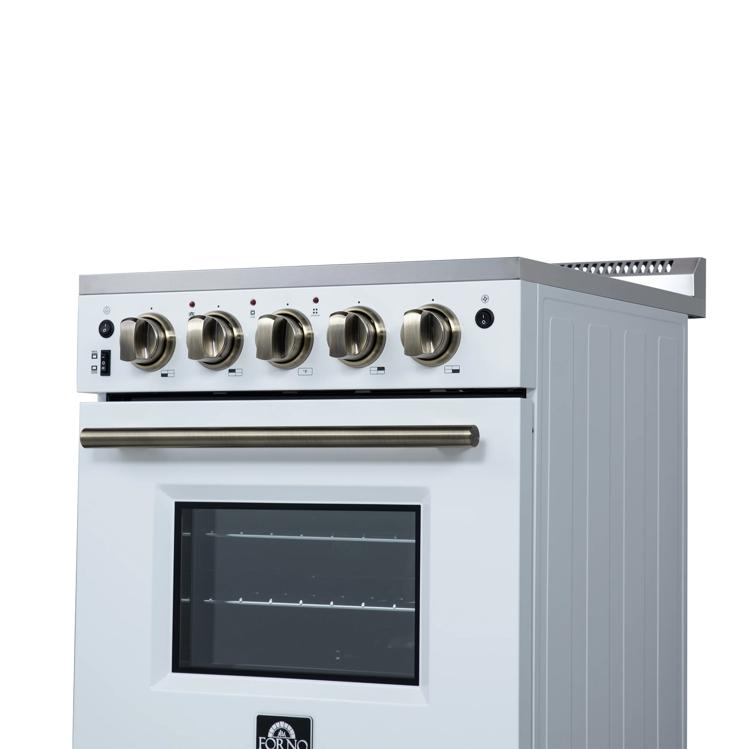 Forno Loiano 24 Inch Freestanding Electric Range in White - Image 14