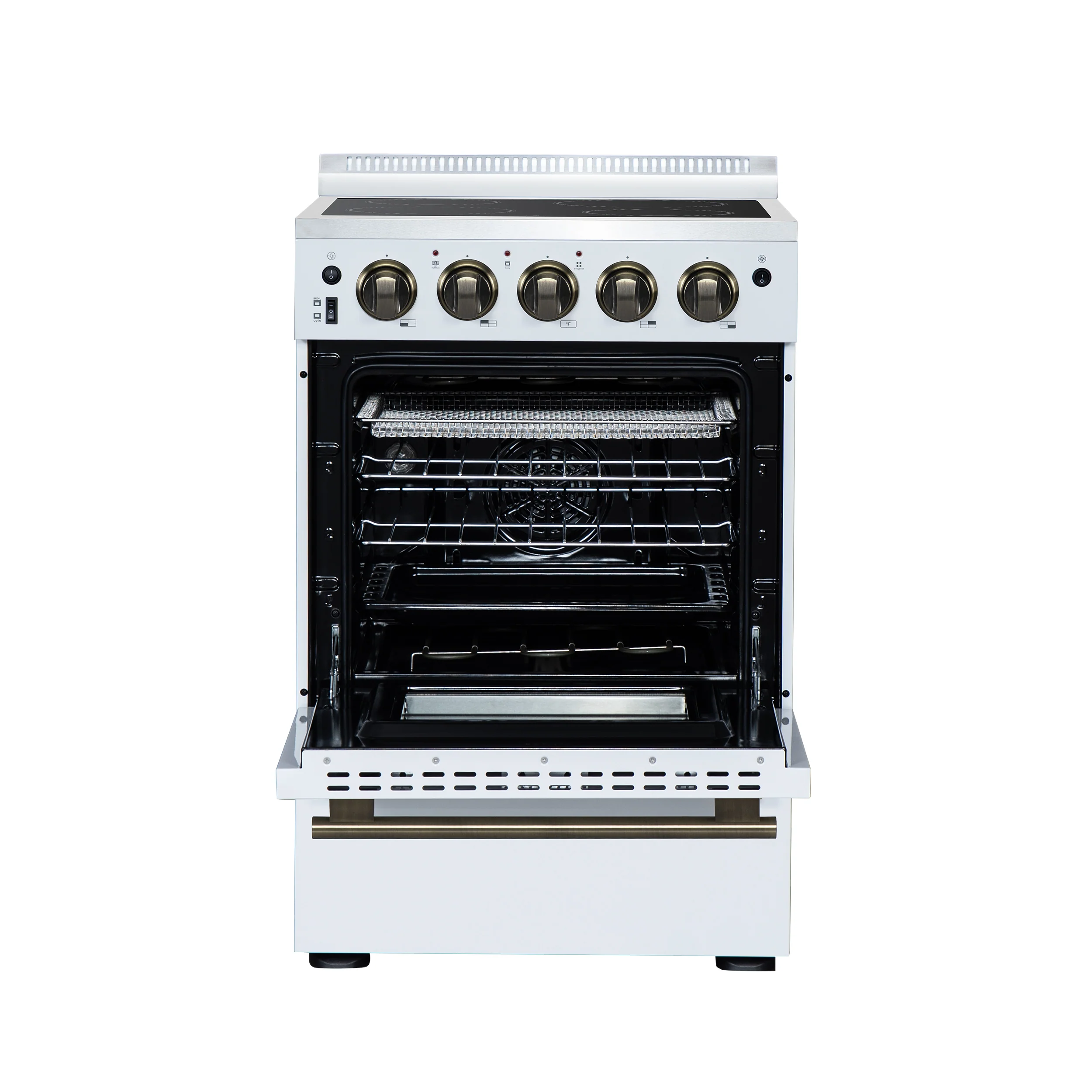 Forno Loiano 24 Inch Freestanding Electric Range in White - Image 3