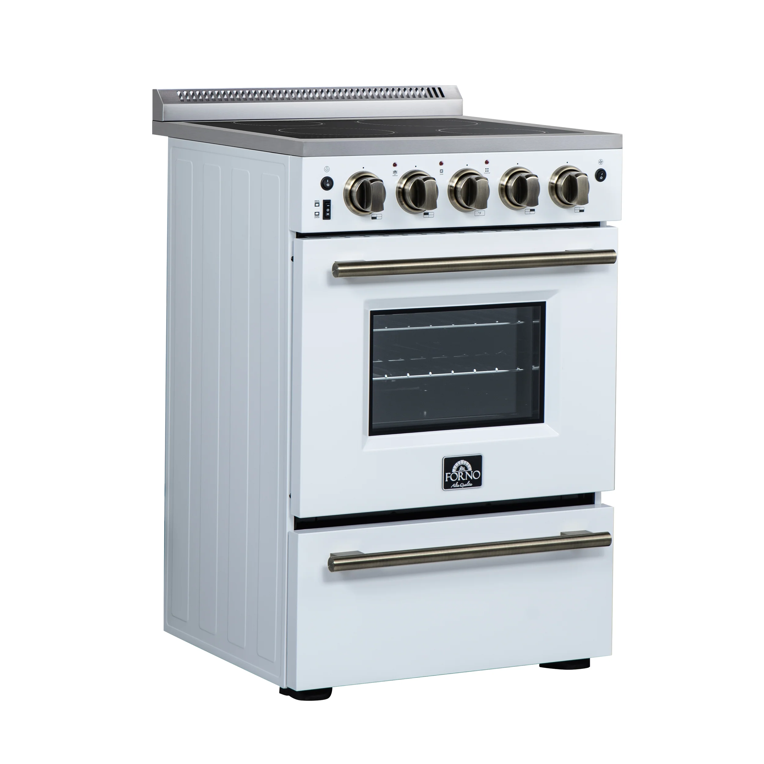 Forno Loiano 24 Inch Freestanding Electric Range in White - Image 5