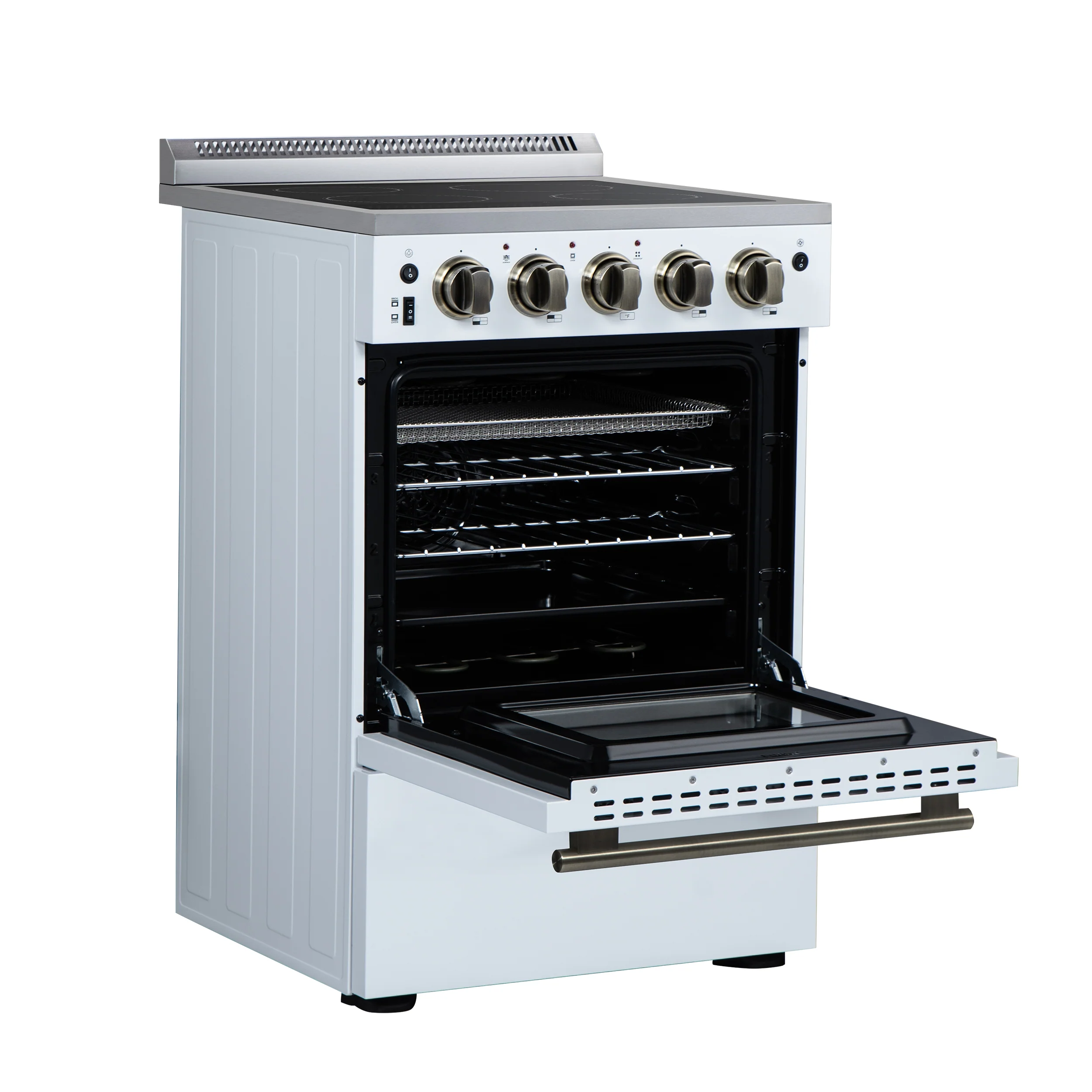Forno Loiano 24 Inch Freestanding Electric Range in White - Image 9