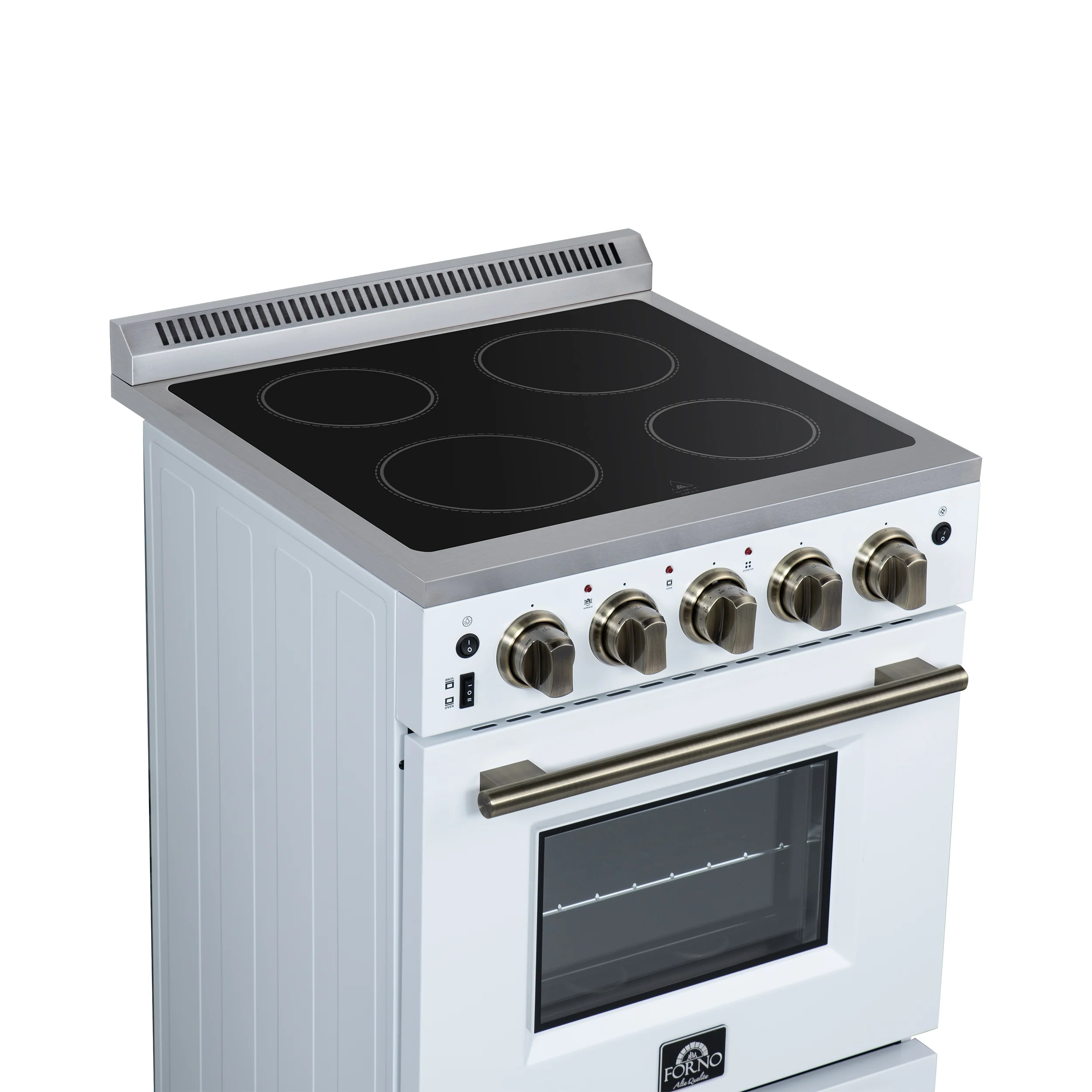 Forno Loiano 24 Inch Freestanding Electric Range in White - Image 6