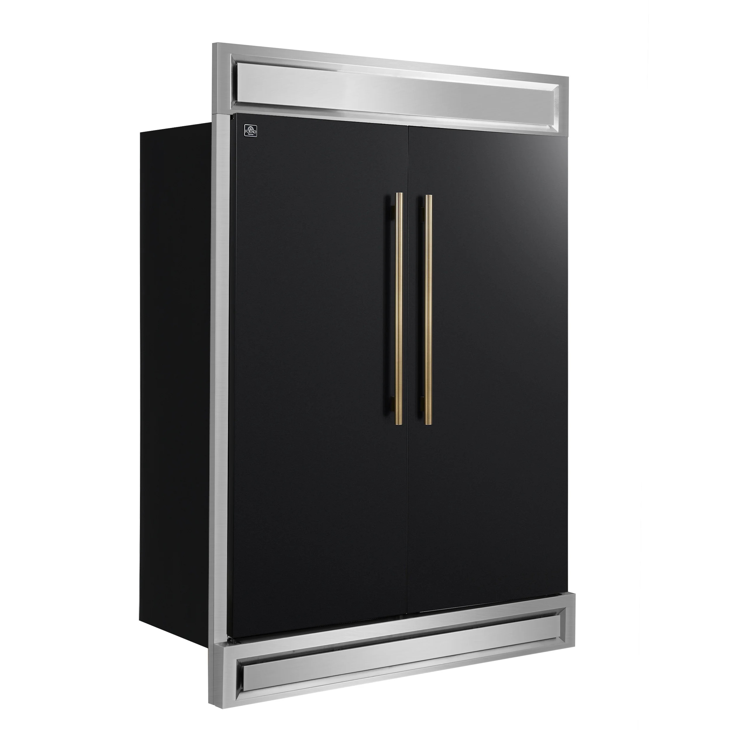 Forno Maderno 2-28-Inch Wide Convertible Refrigerator/Freezer in Black, Decorative Trim, 27.2 cu.ft, 84-Inch High, ENERGY STAR Certified - Image 3