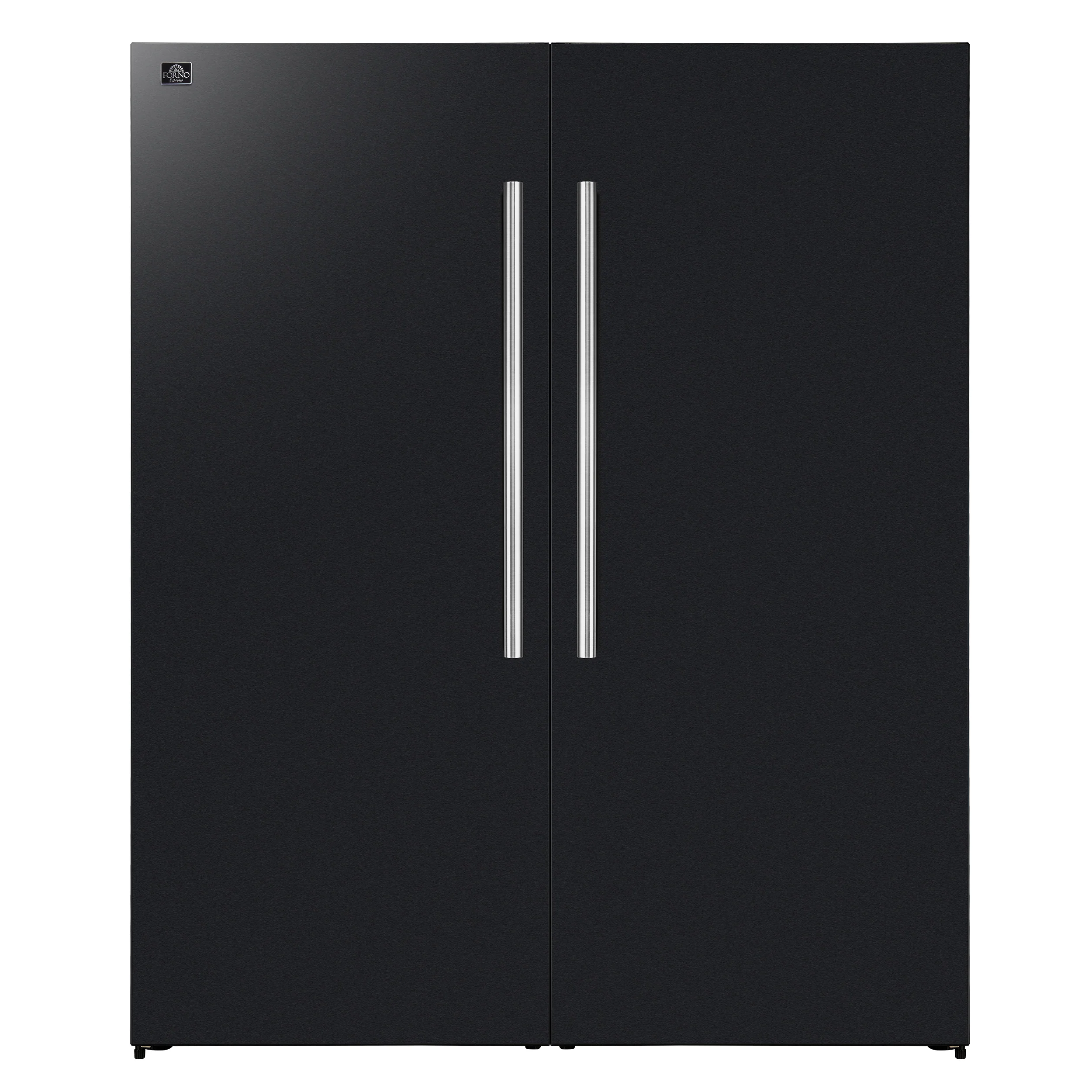 Forno Maderno 2-28-Inch Wide Convertible Refrigerator/Freezer in Black, Decorative Trim, 27.2 cu.ft, 84-Inch High, ENERGY STAR Certified - Image 7