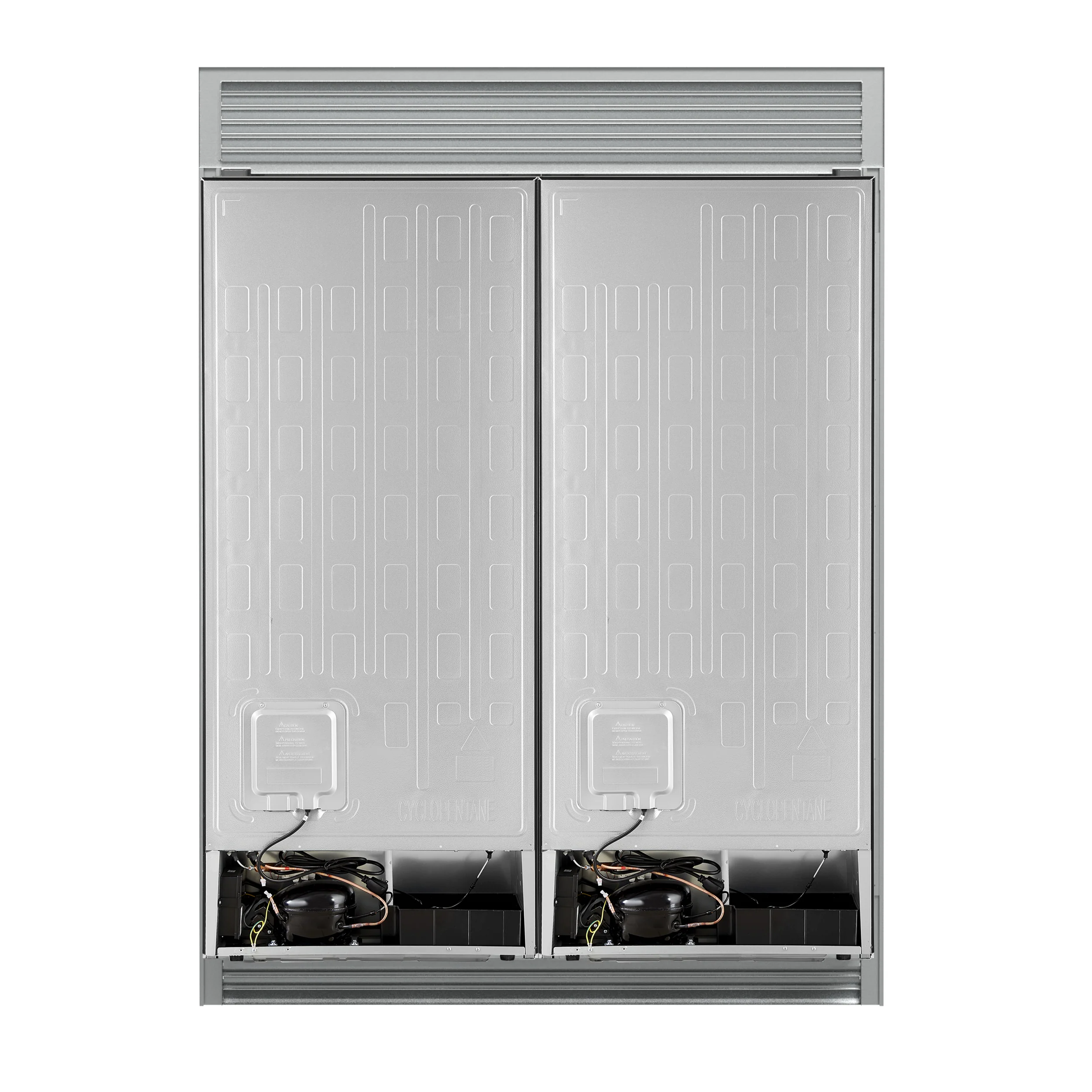 Forno Maderno 2-28-Inch Wide Convertible Refrigerator/Freezer in Black, Decorative Trim Grill, 27.2 cu.ft, 84-Inch High, ENERGY STAR Certified - Image 5