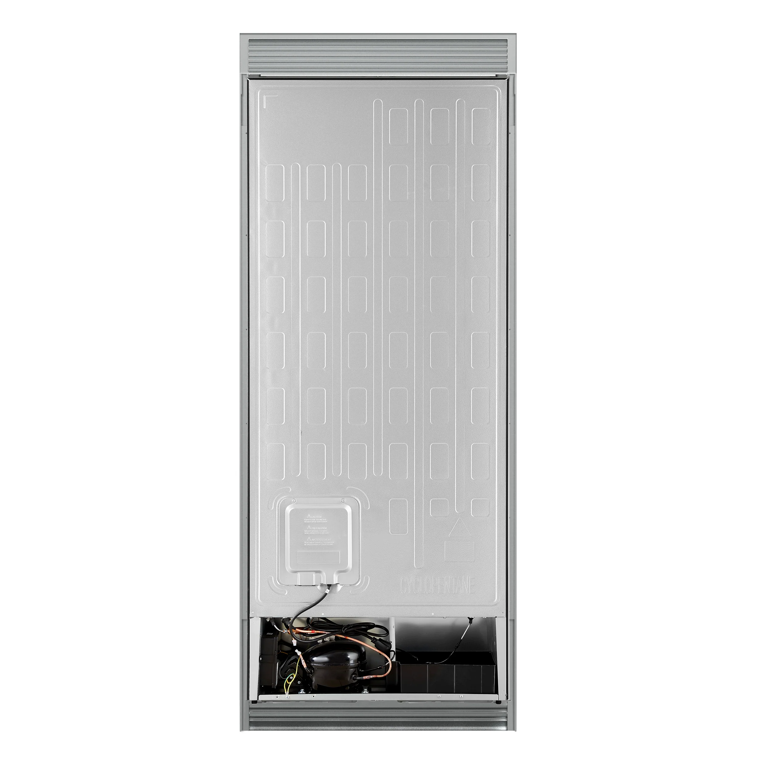Forno Maderno 28-Inch Built-In Convertible Refrigerator in Black with Antique Brass Handle, 13.6 cu.ft. Right Swing with Decorative Trim - 32-Inch Wide - Image 5