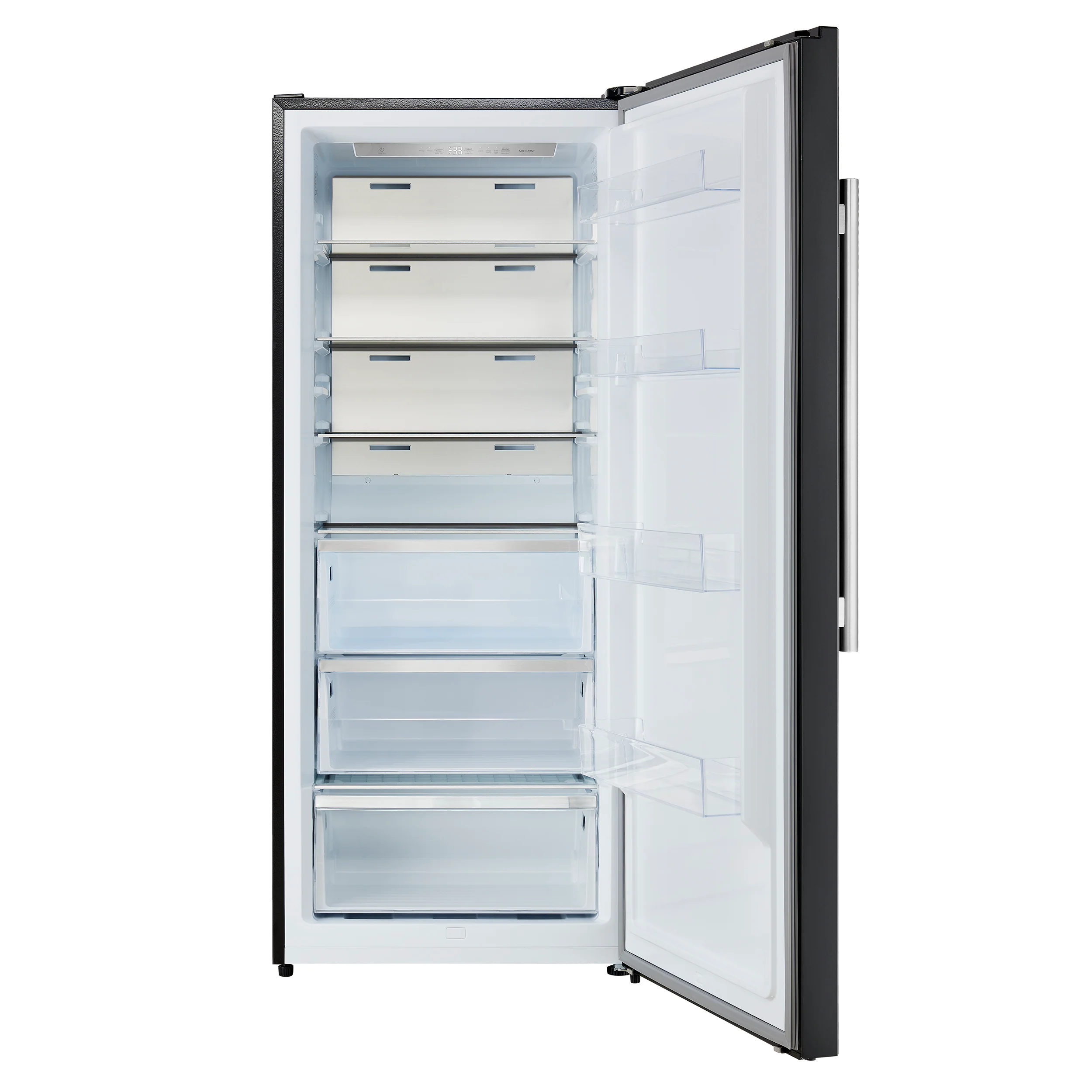 Forno Maderno 28-Inch Convertible Freezer/Refrigerator in Black with Antique Brass Handle, 13.6 cu.ft. Right Swing - Image 11