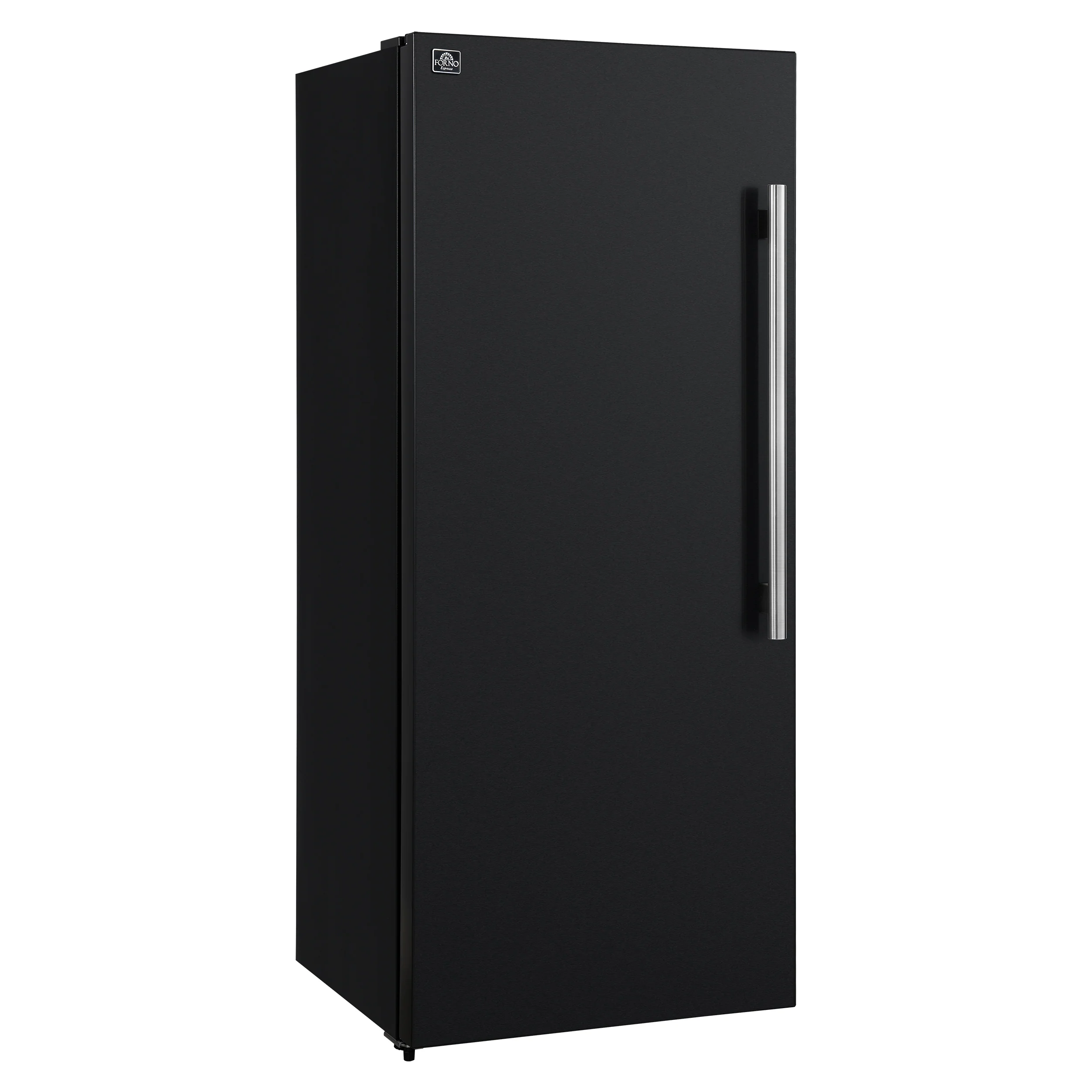 Forno Maderno 28-Inch Convertible Upright Freezer/Refrigerator in Black with Antique Brass Handle, 13.6 cu.ft., Left Swing - Image 13