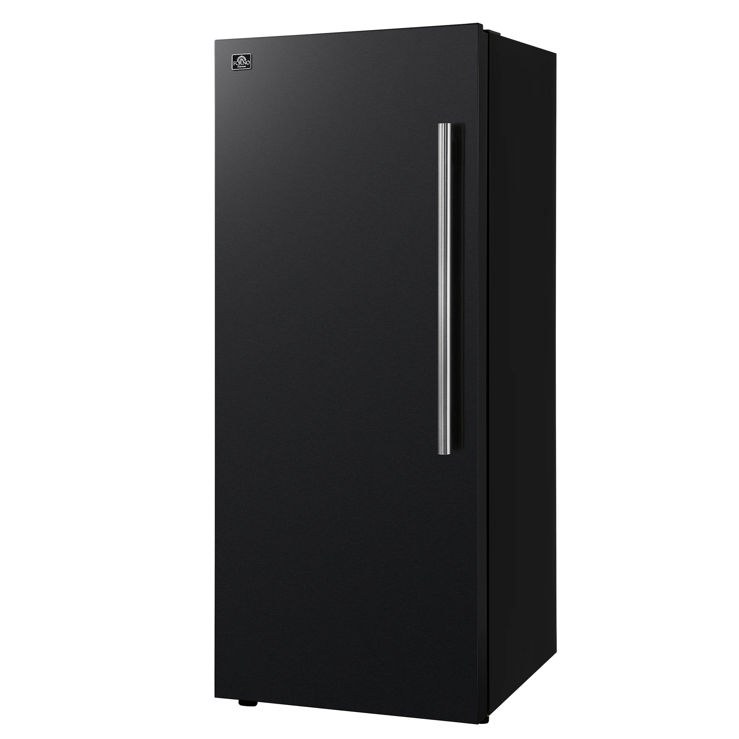 Forno Maderno 28-Inch Convertible Upright Freezer/Refrigerator in Black with Antique Brass Handle, 13.6 cu.ft., Left Swing - Image 14