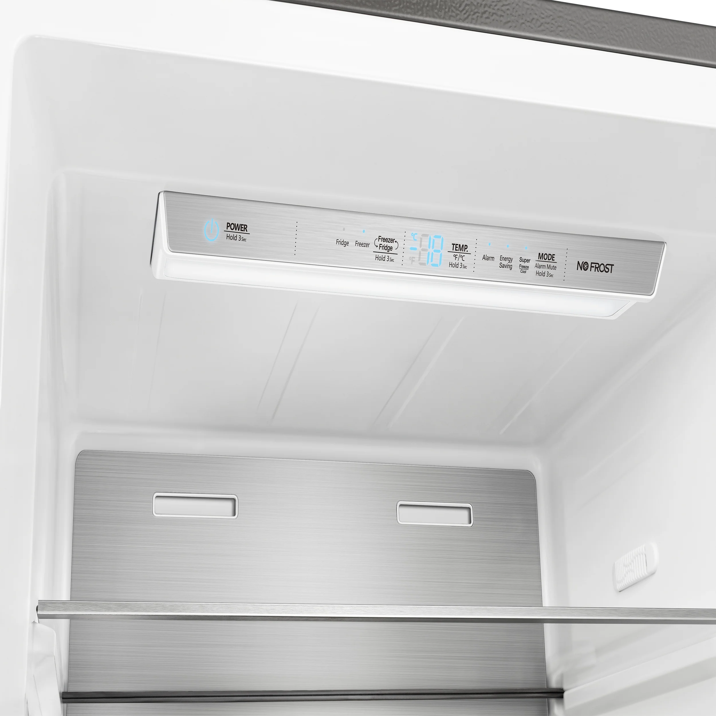 FORNO Maderno 28" Right Swing Convertible Freestanding Refrigerator/Freezer in Stainless Steel 13.6 cu.ft. - Image 4