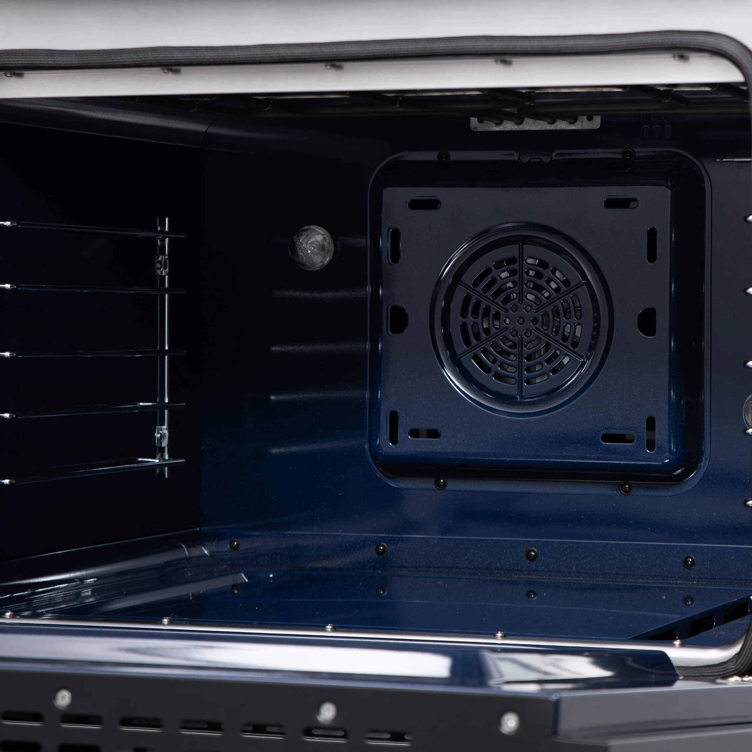 Forno Massimo 30-Inch Freestanding Dual Fuel Range in Black with Antique Brass Accessories, 4 Burners, 4.32 cu. ft. Convection Oven - Image 16