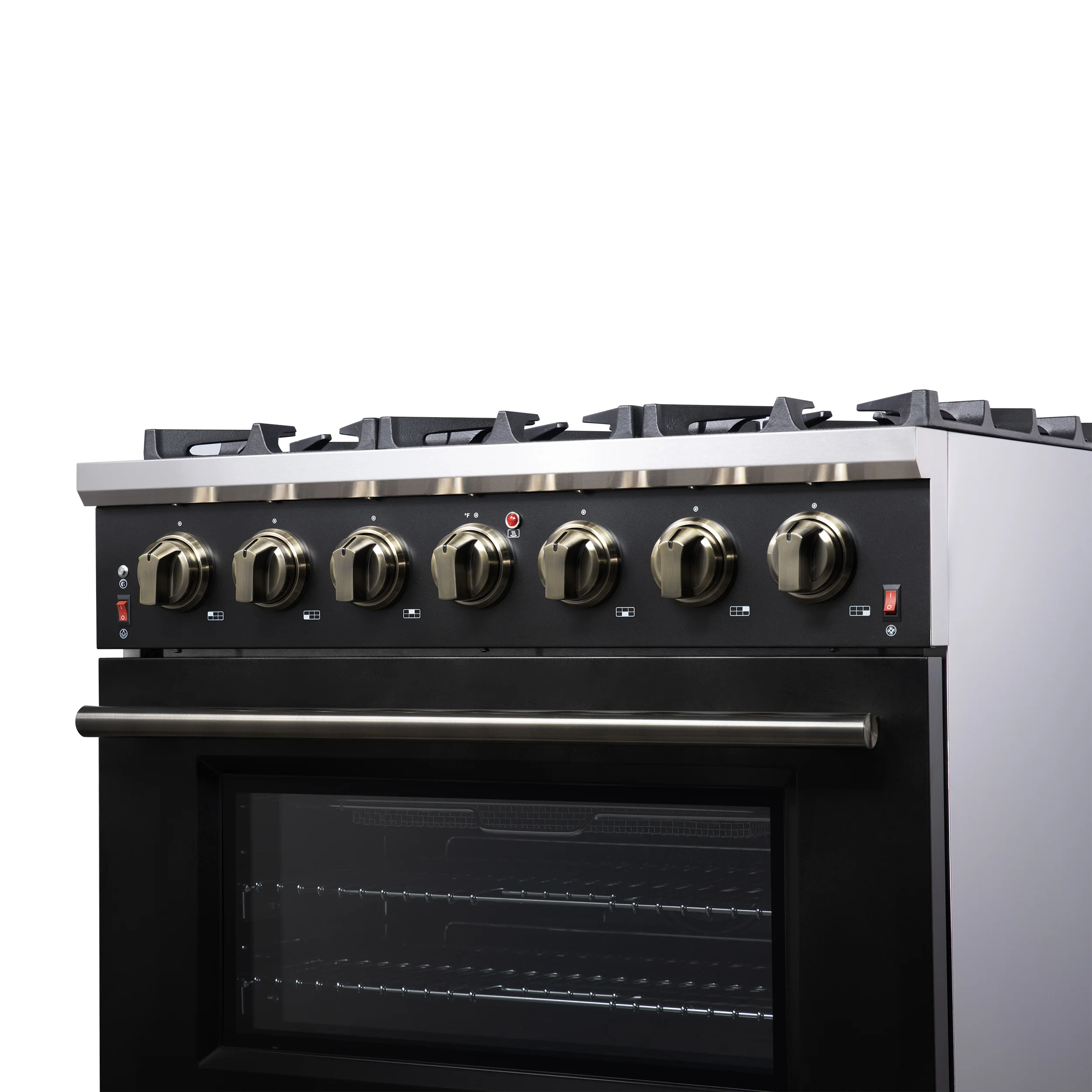 Forno Massimo 36-Inch Black Freestanding Gas Range, 6 Sealed Burners, Convection Oven, Energy Efficient - Image 10