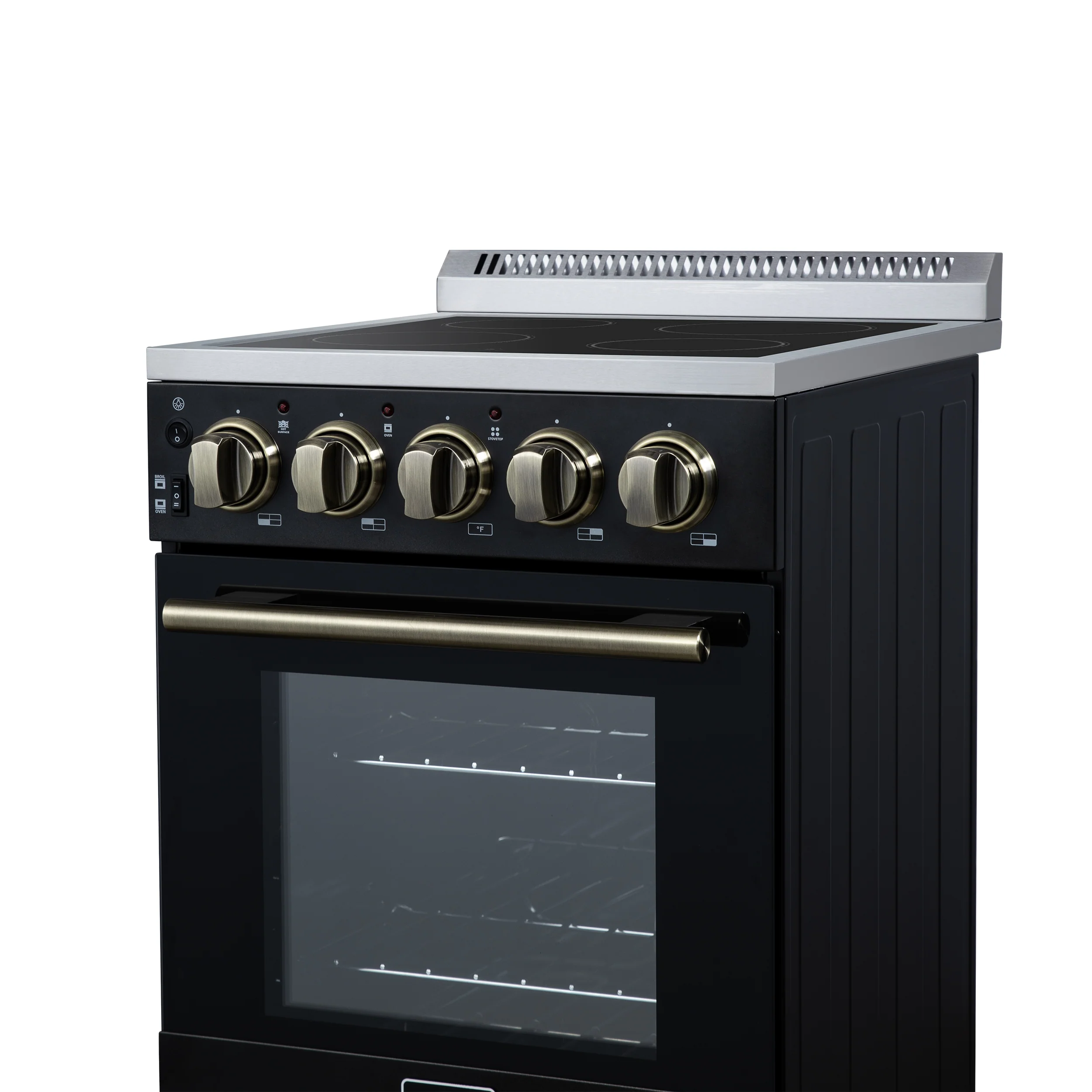 Forno Pallerano 20 Inch Freestanding Electric Range in Black, Canada Version, Plug and Cord Included - Image 10