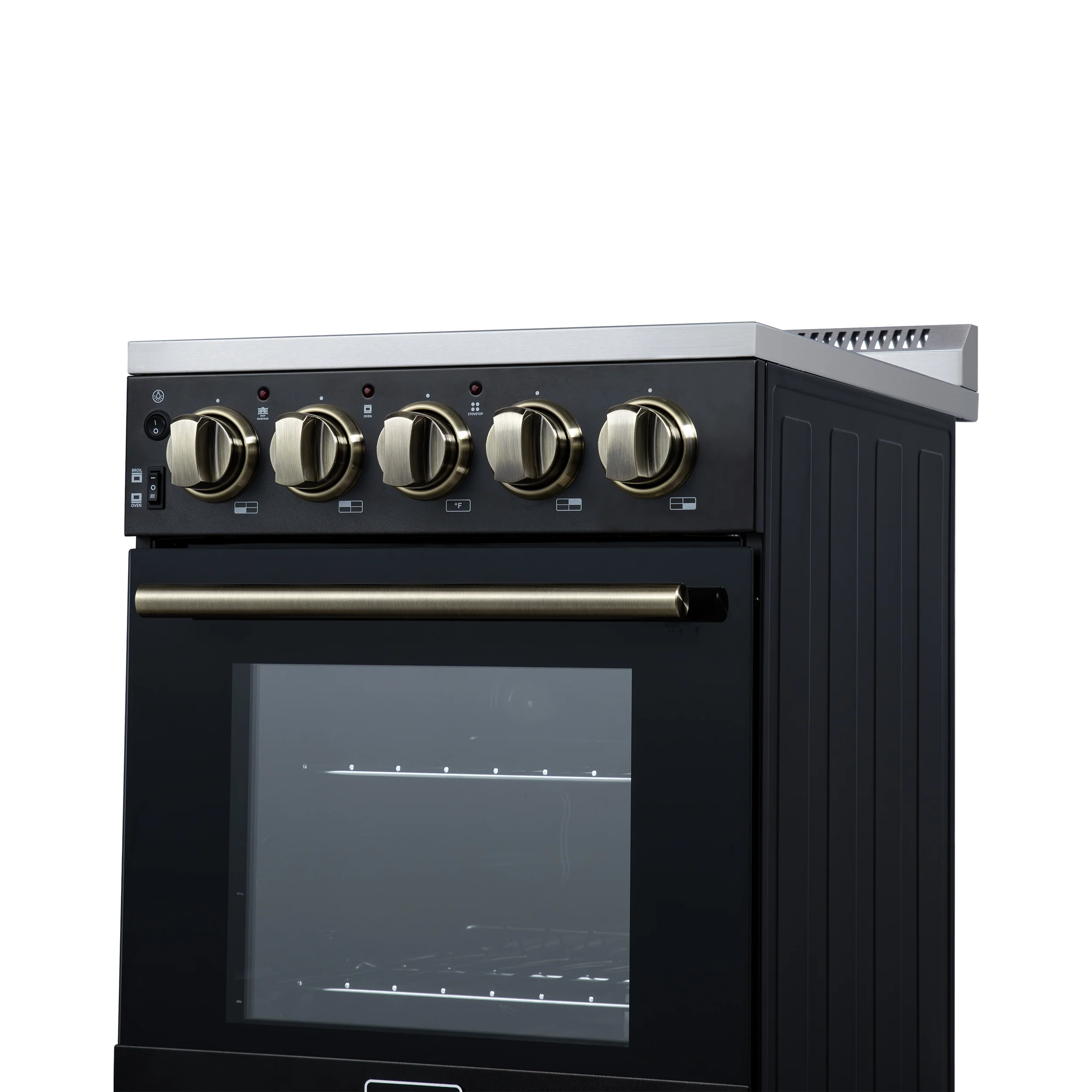 Forno Pallerano 20 Inch Freestanding Electric Range in Black, Canada Version, Plug and Cord Included - Image 11