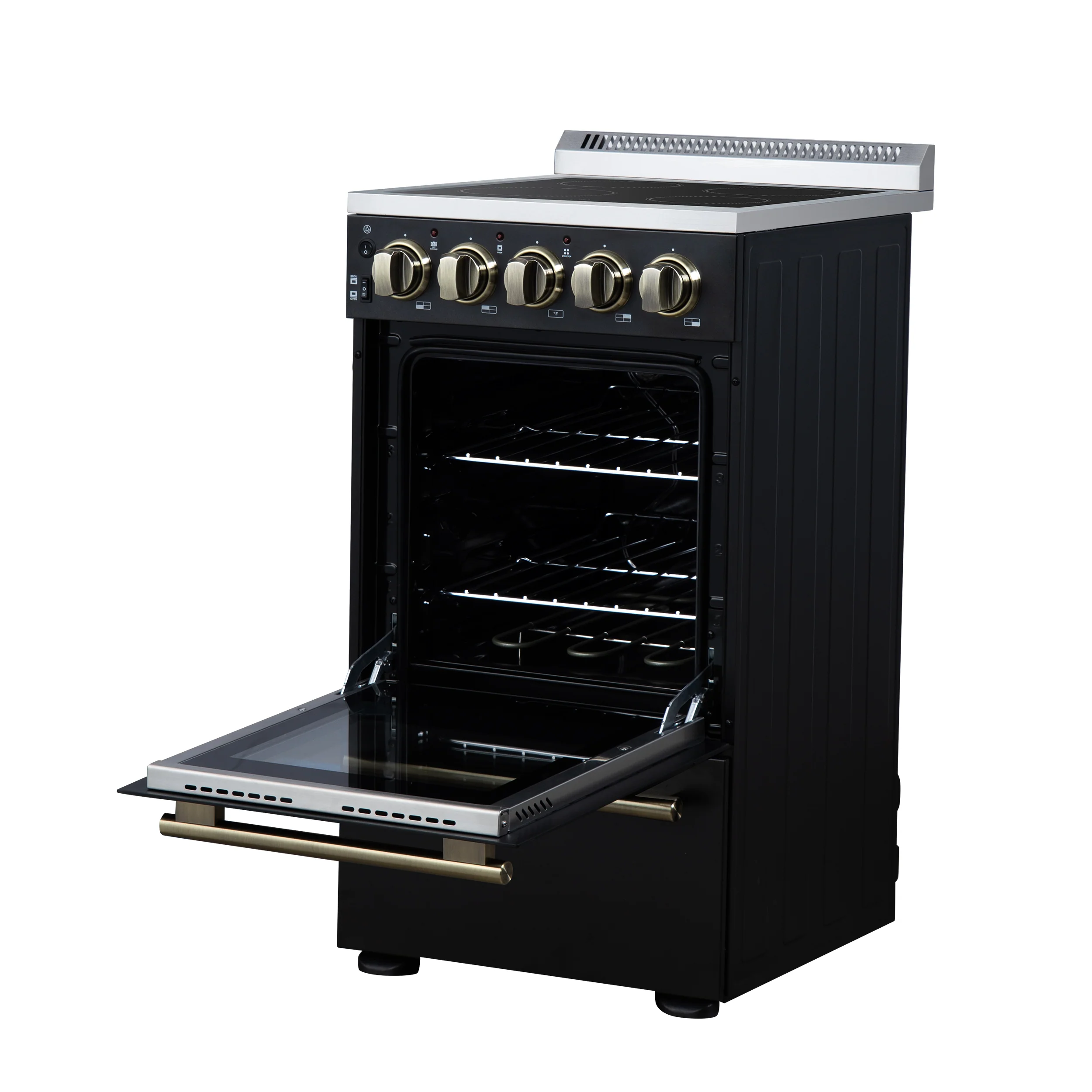 Forno Pallerano 20 Inch Freestanding Electric Range in Black, Canada Version, Plug and Cord Included - Image 12