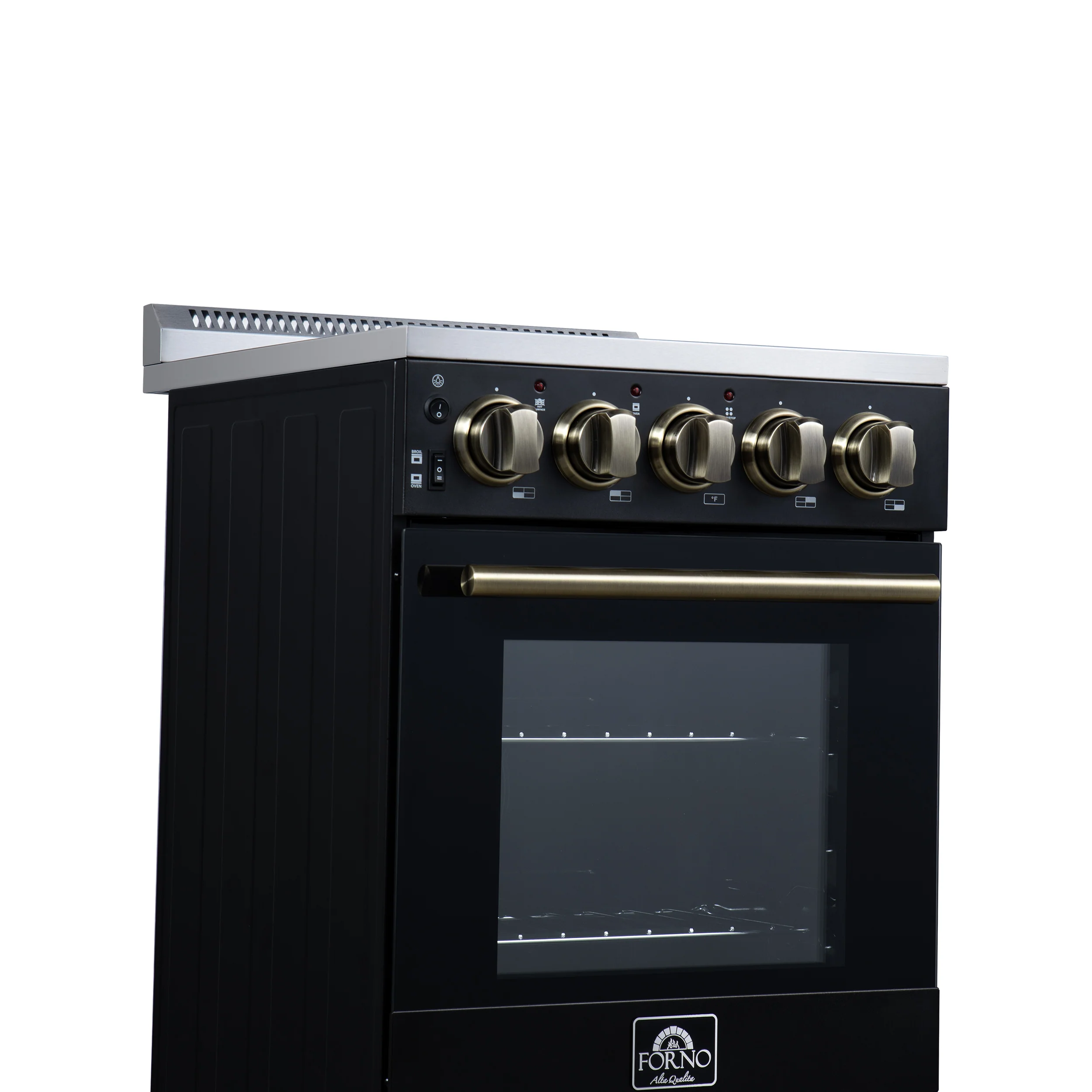 Forno Pallerano 20 Inch Freestanding Electric Range in Black, Canada Version, Plug and Cord Included - Image 7
