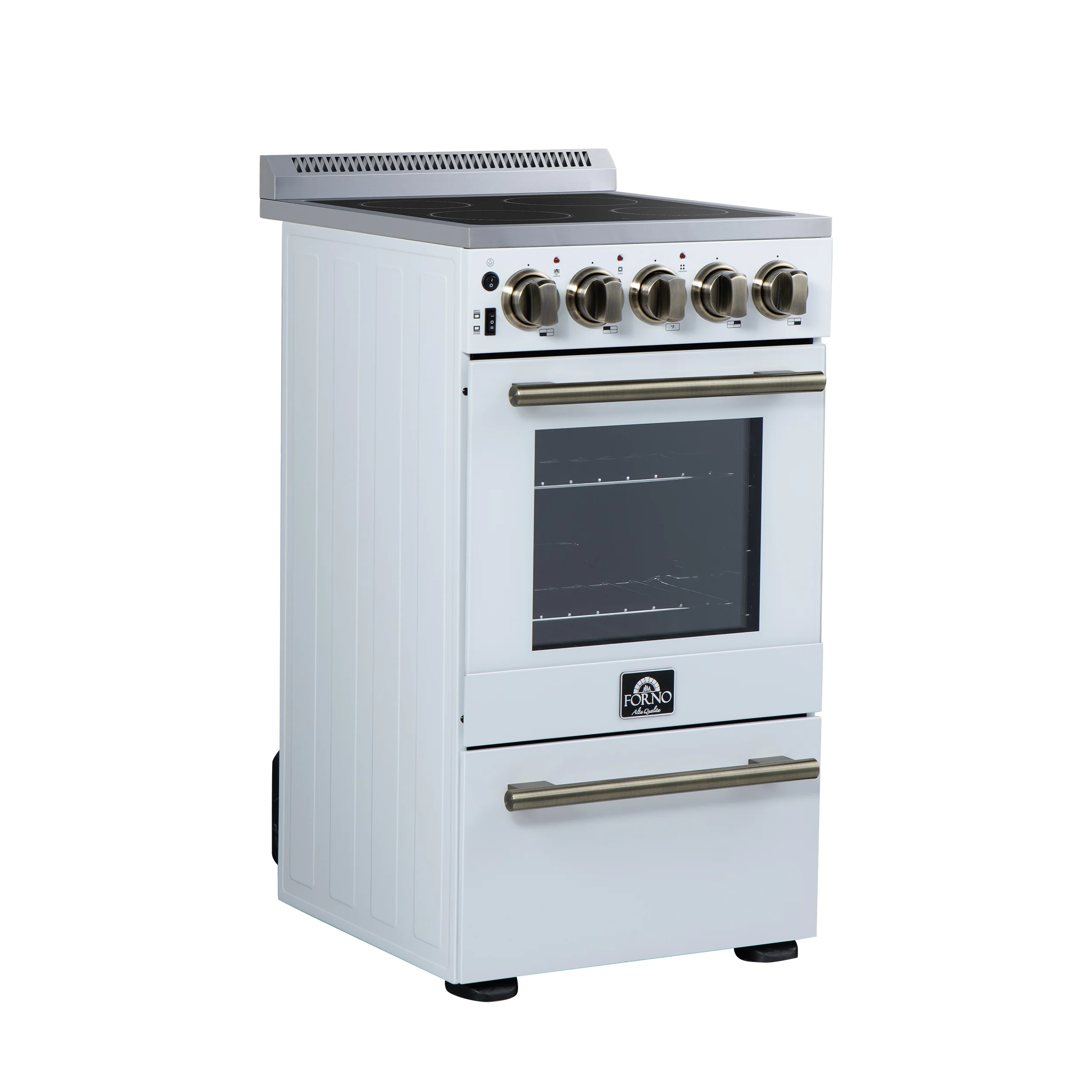 Forno Pallerano 20 Inch Freestanding Electric Range in White, Canada Version, Plug and Cord Included - Image 12