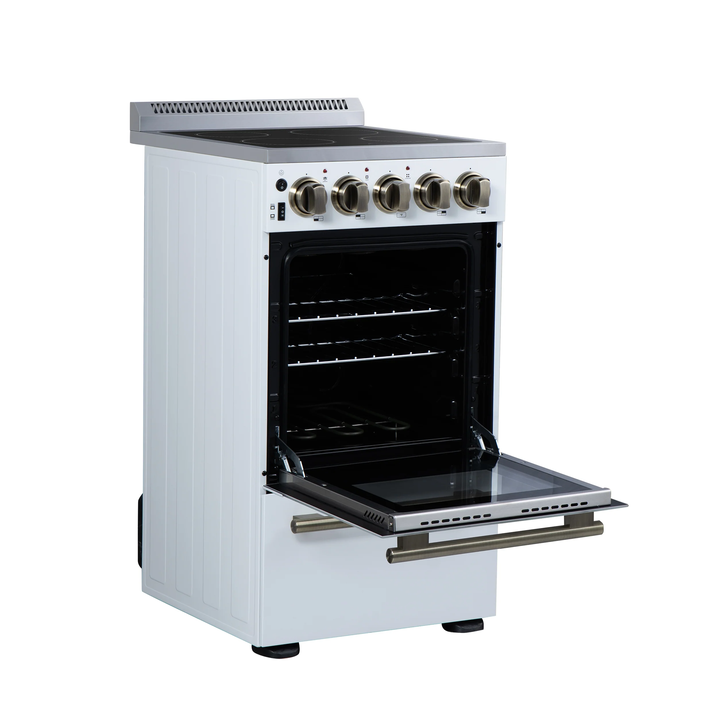 Forno Pallerano 20 Inch Freestanding Electric Range in White, Canada Version, Plug and Cord Included - Image 13