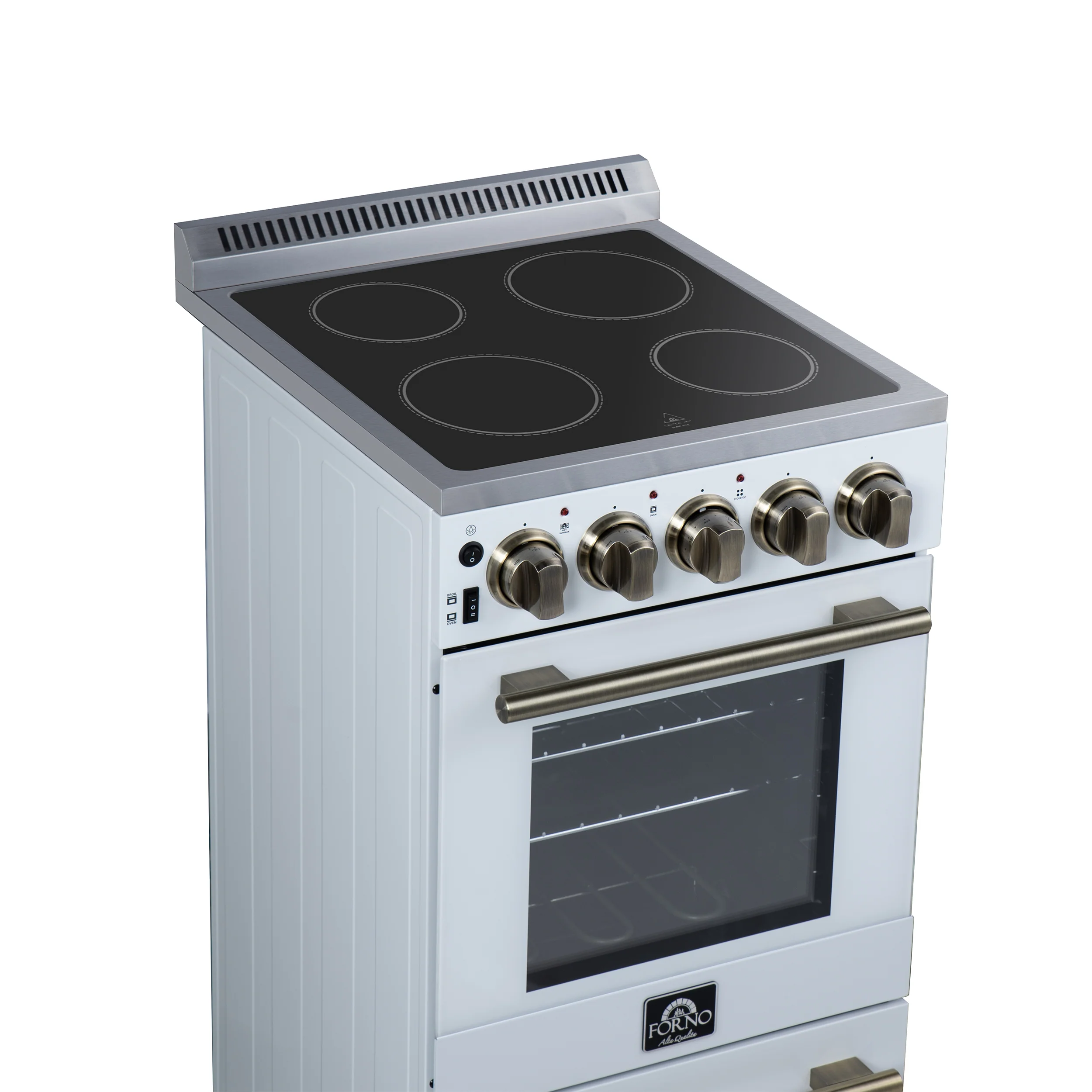 Forno Pallerano 20 Inch Freestanding Electric Range in White, Canada Version, Plug and Cord Included - Image 14