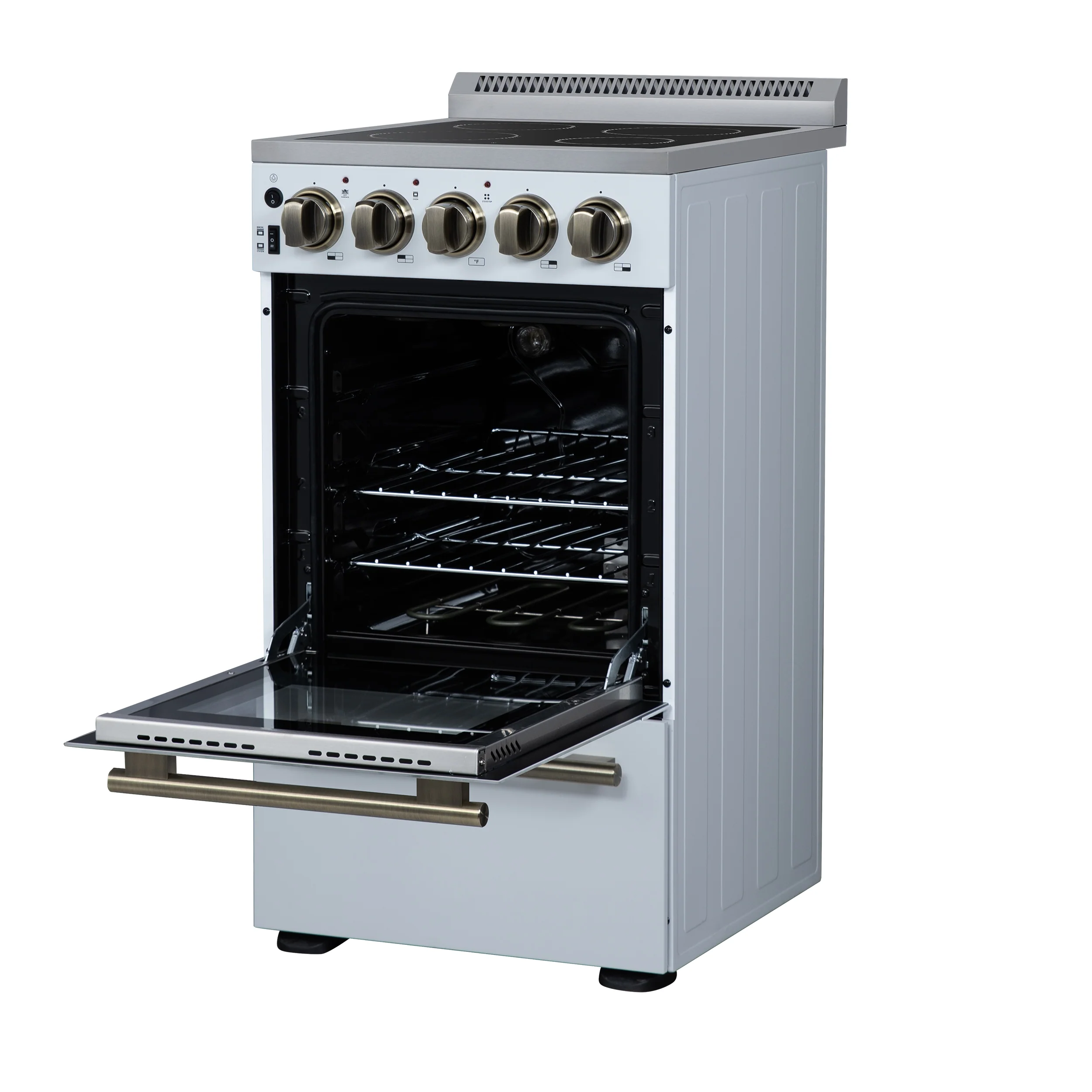 Forno Pallerano 20 Inch Freestanding Electric Range in White, Canada Version, Plug and Cord Included - Image 8