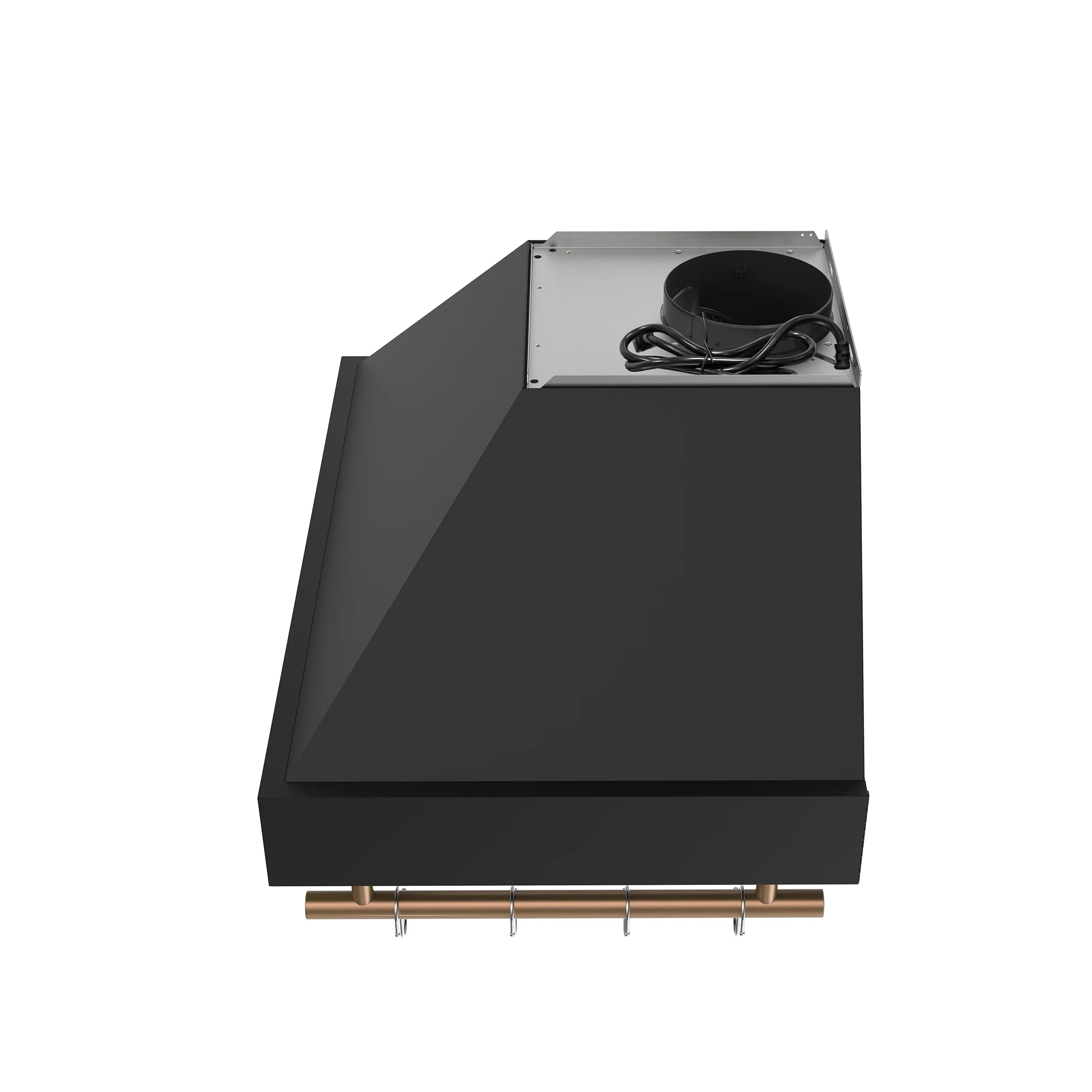 Forno Venezia 30 Inch Wall-Mounted Range Hood in Black with Touch Controls and Baffle Filters - Image 7