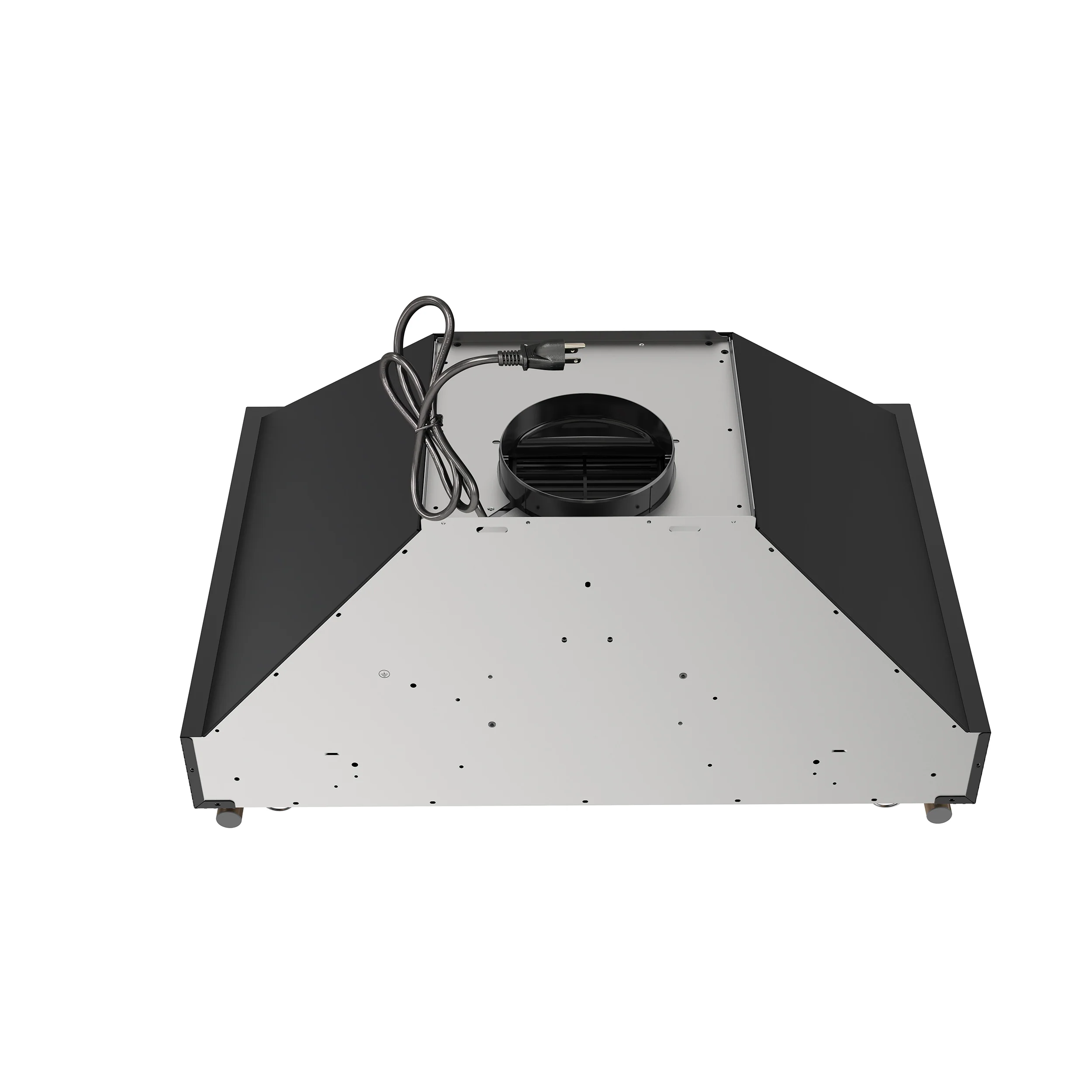 Forno Venezia 30 Inch Wall-Mounted Range Hood in Black with Touch Controls and Baffle Filters - Image 8