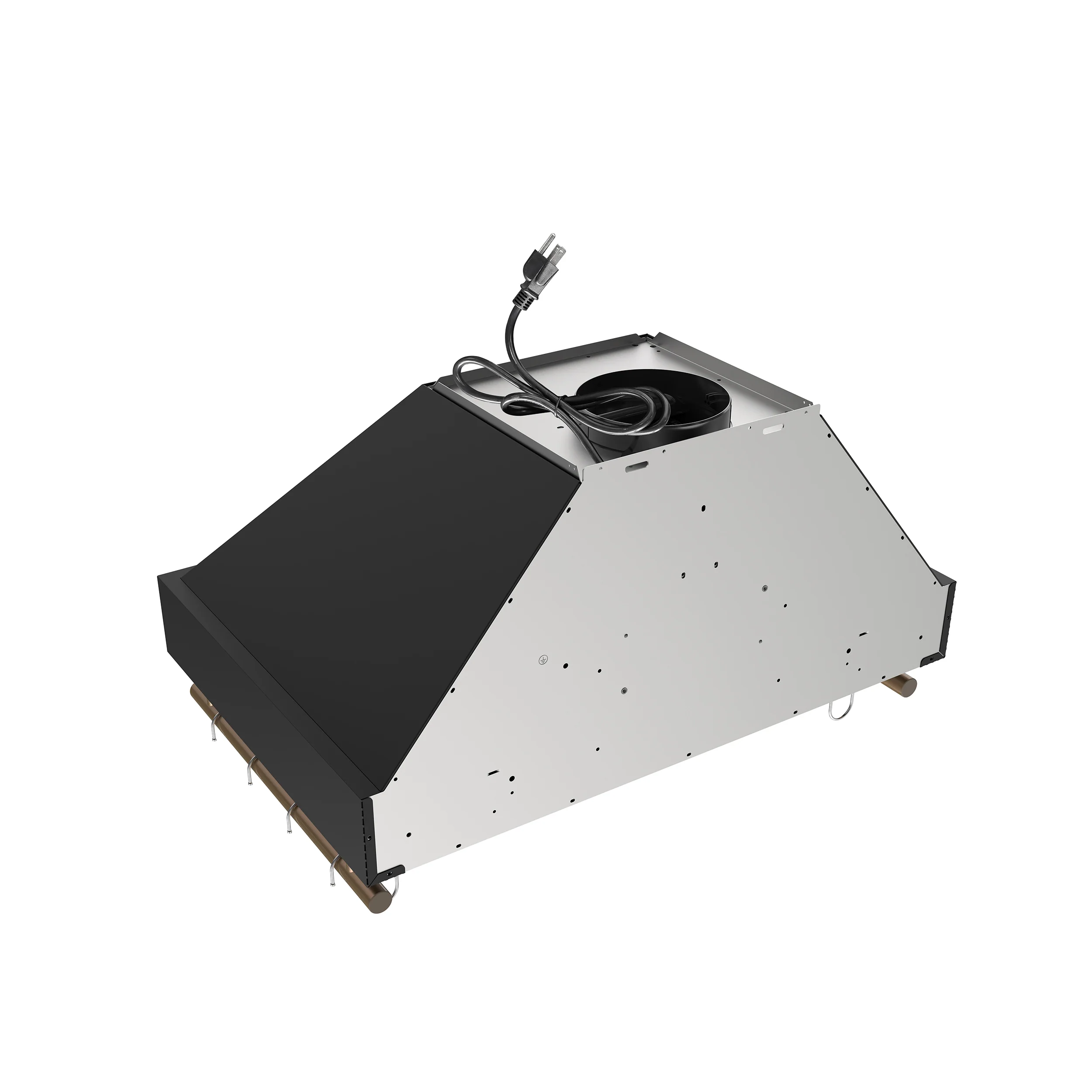 Forno Venezia 30 Inch Wall-Mounted Range Hood in Black with Touch Controls and Baffle Filters - Image 9