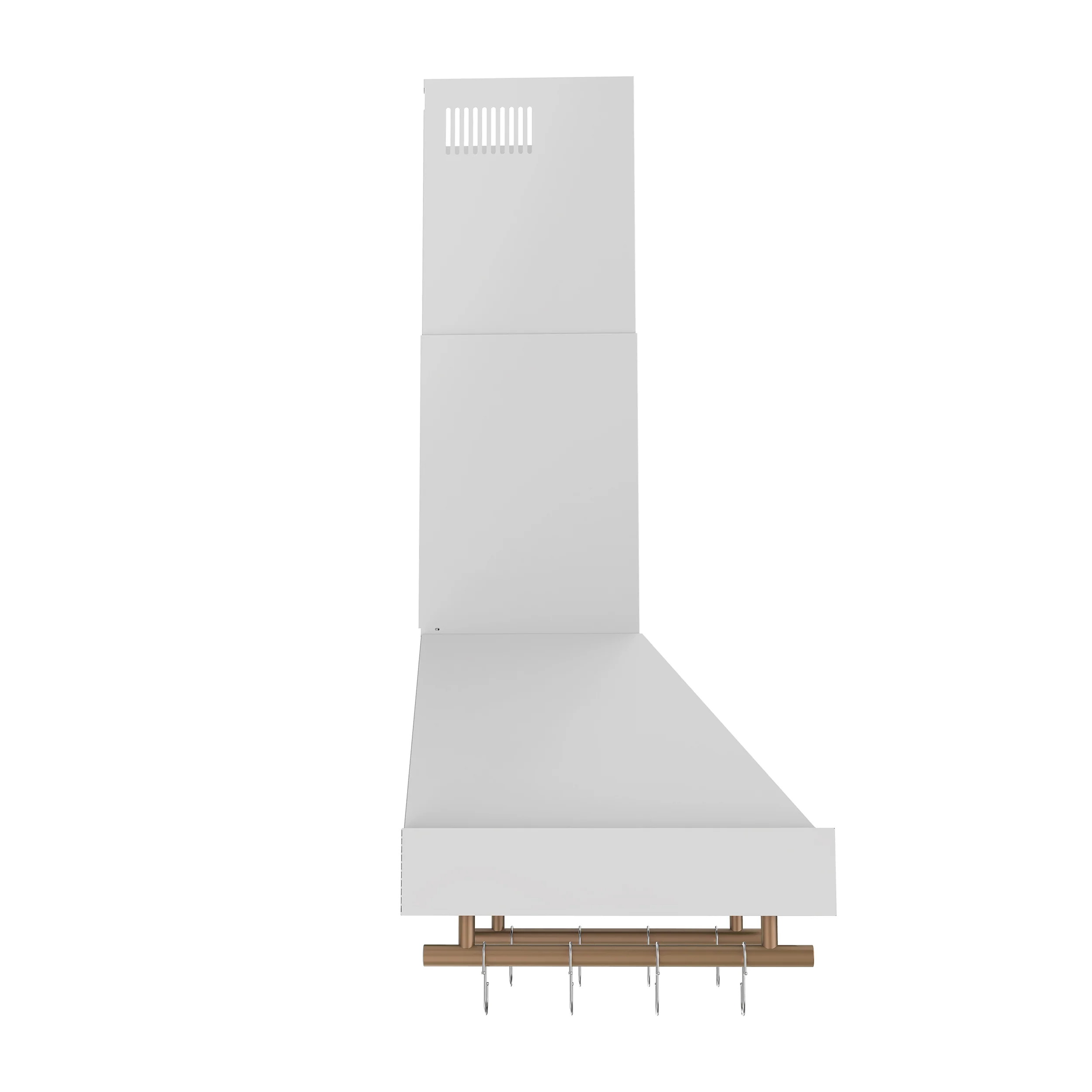 Forno Venezia 30 Inch Wall-Mounted Range Hood in White with Touch Controls and Baffle Filters - Image 6