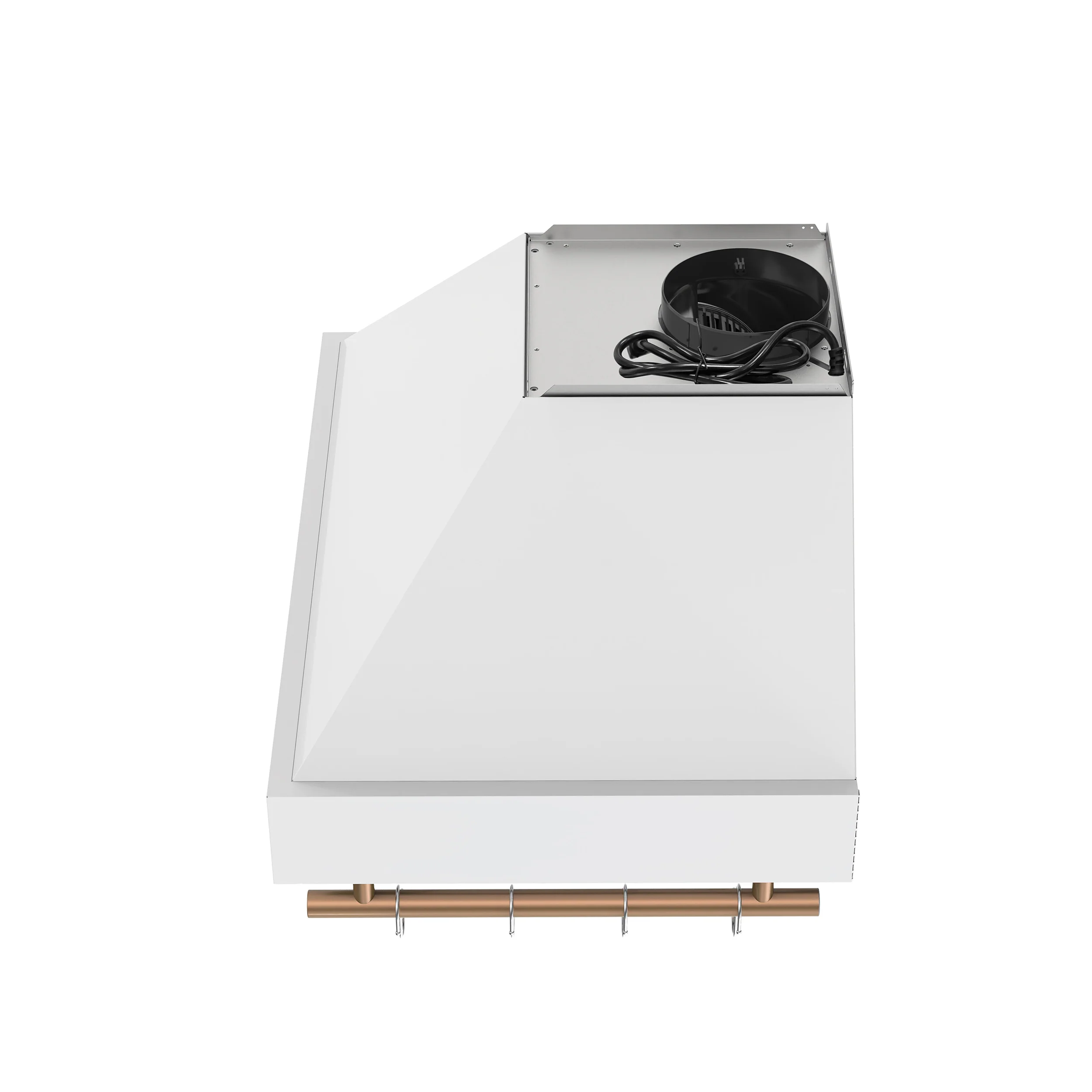 Forno Venezia 30 Inch Wall-Mounted Range Hood in White with Touch Controls and Baffle Filters - Image 7