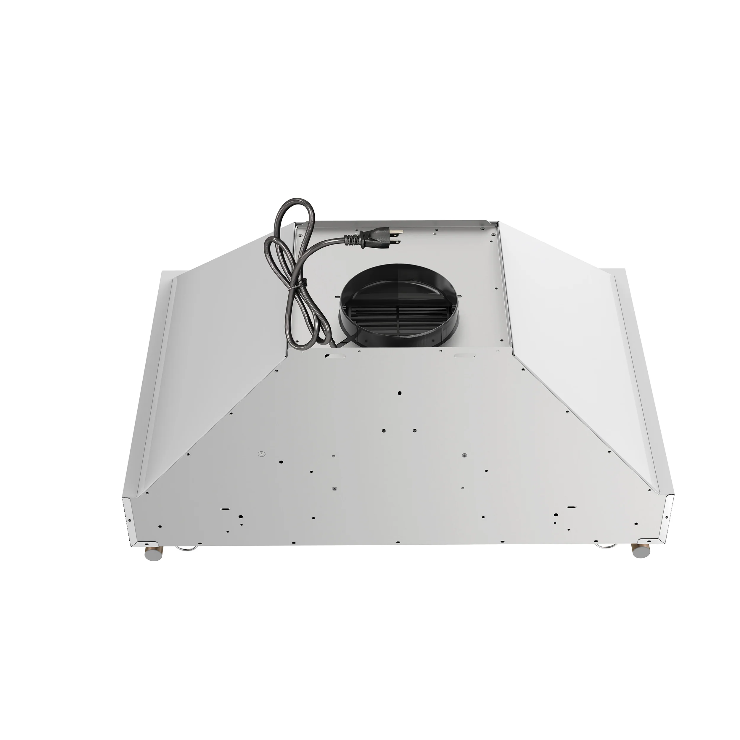 Forno Venezia 30 Inch Wall-Mounted Range Hood in White with Touch Controls and Baffle Filters - Image 8