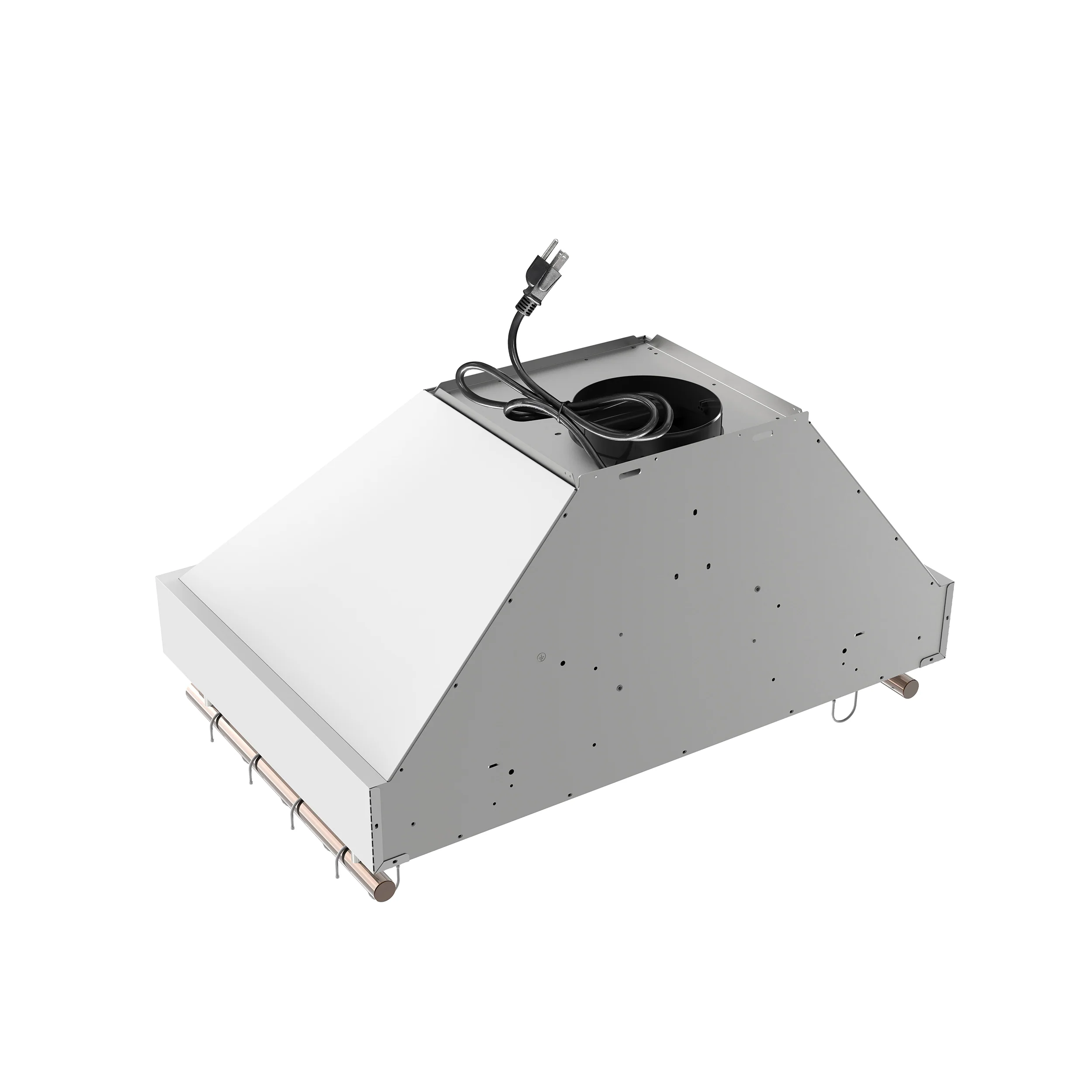 Forno Venezia 30 Inch Wall-Mounted Range Hood in White with Touch Controls and Baffle Filters - Image 9