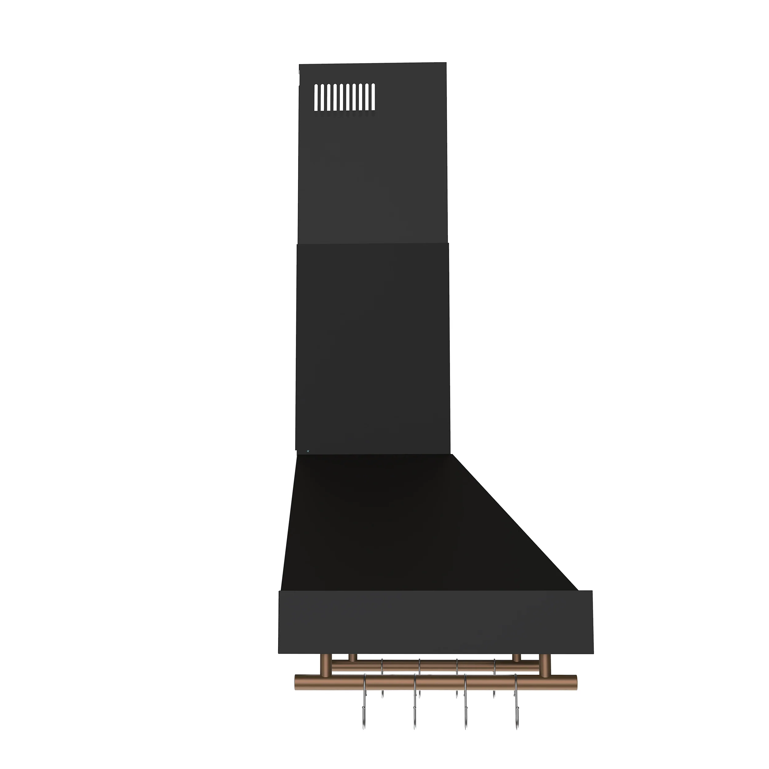 Forno Venezia 36 Inch Wall-Mounted Range Hood in Black with Touch Controls and Baffle Filters - Image 6