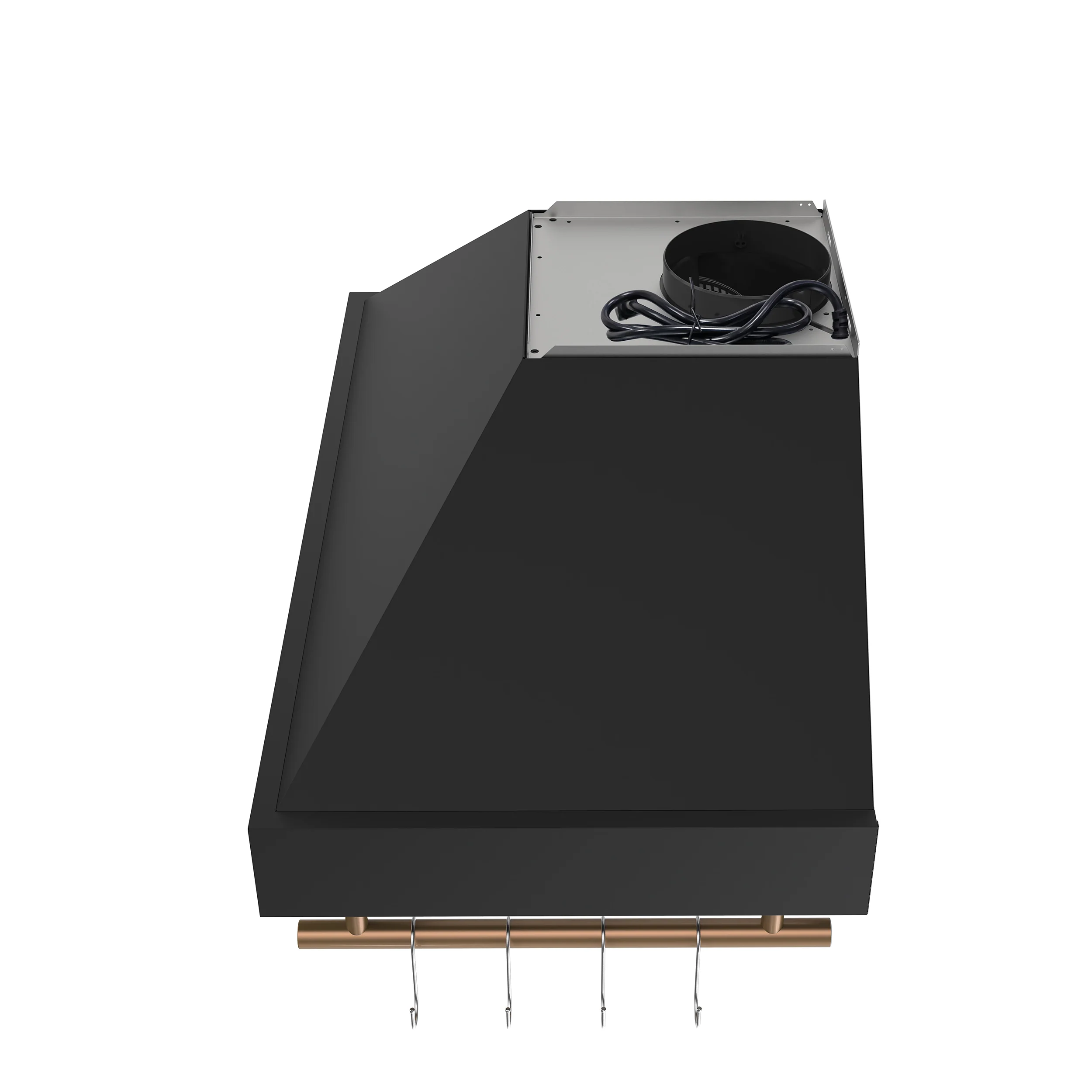 Forno Venezia 36 Inch Wall-Mounted Range Hood in Black with Touch Controls and Baffle Filters - Image 7
