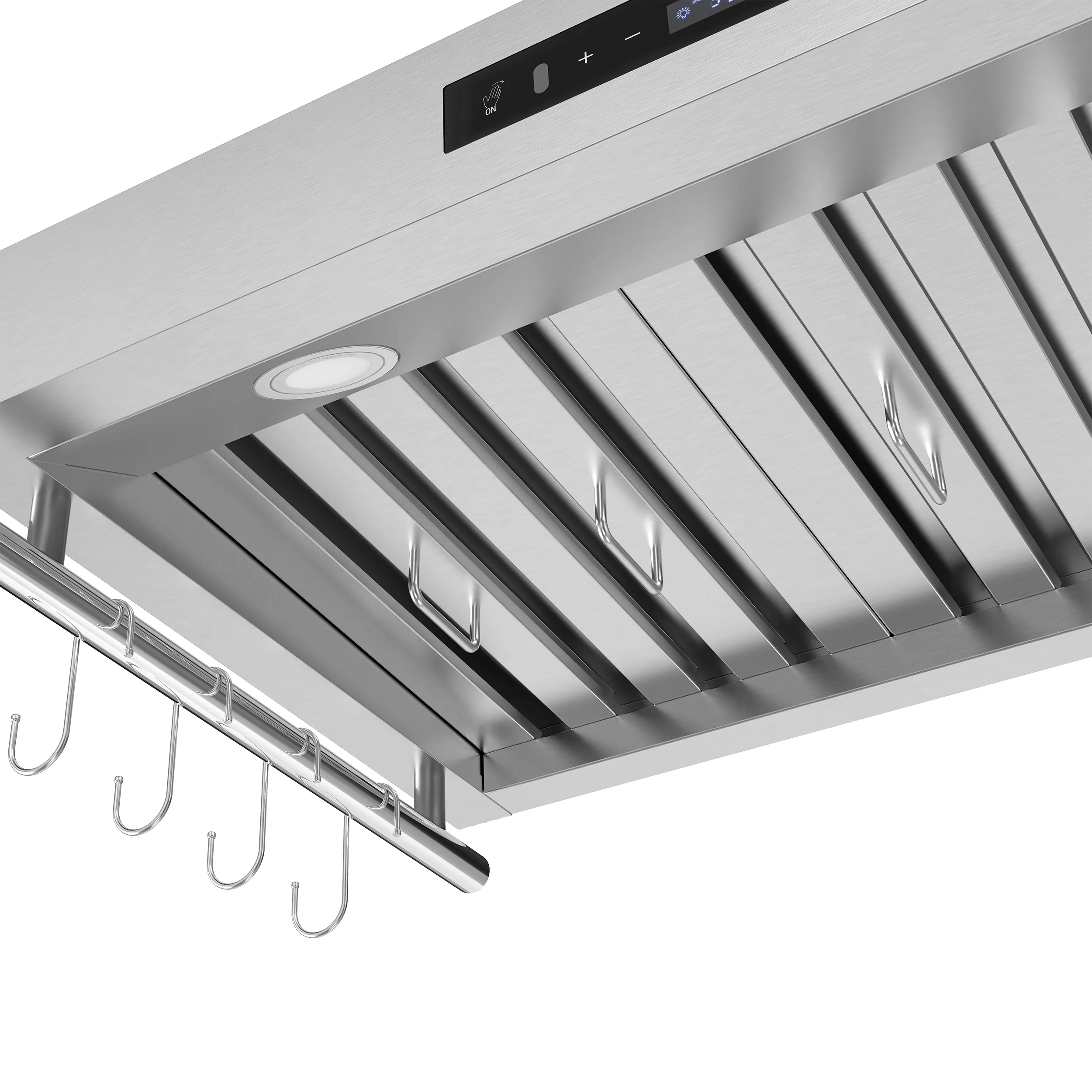 Forno Venezia 36 Inch Wall-Mounted Range Hood with Touch Controls and Baffle Filters - Image 3