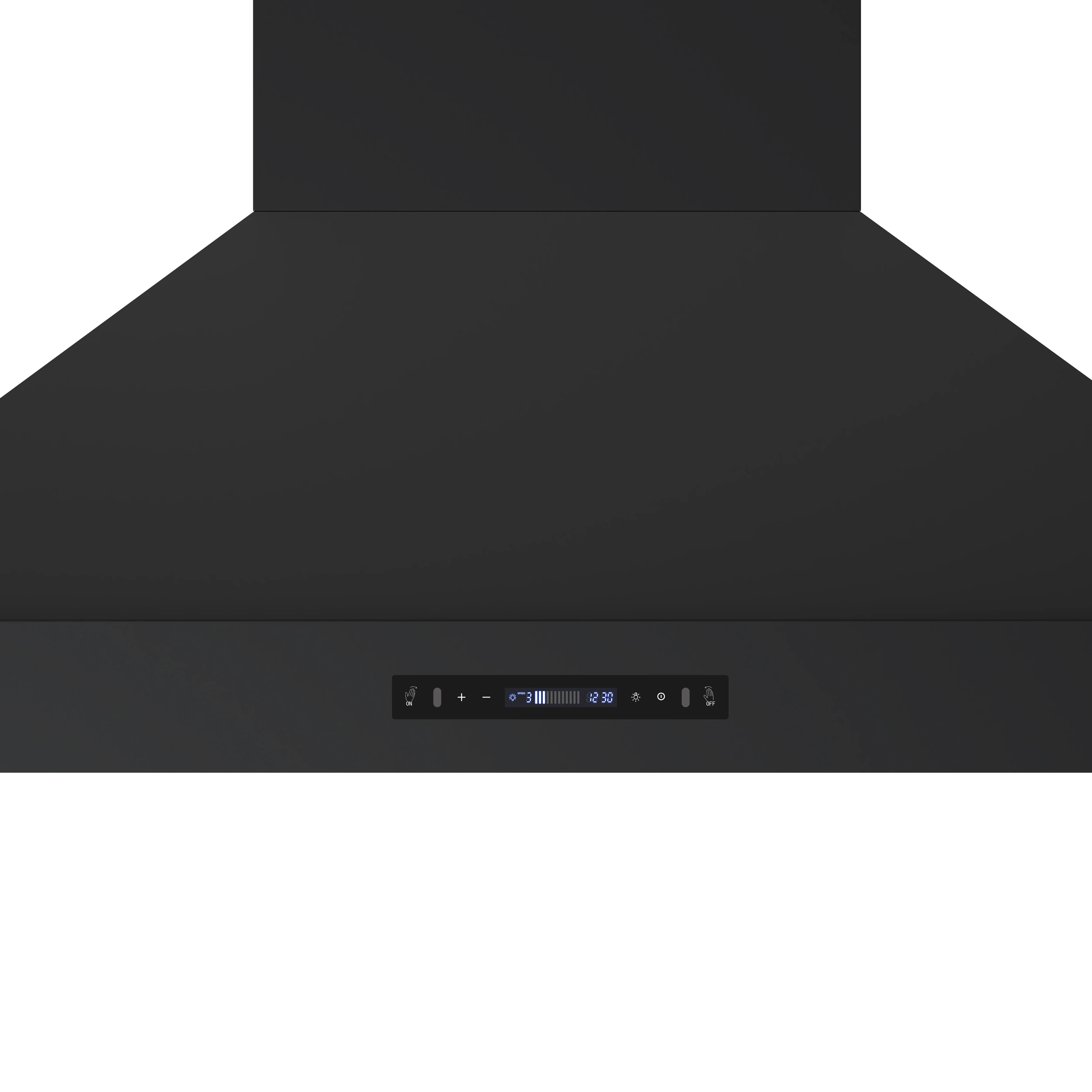 Forno Venezia 48 Inch Wall-Mounted Range Hood in Black with Antique Brass Accessories, Touch Controls and Baffle Filters - Image 8
