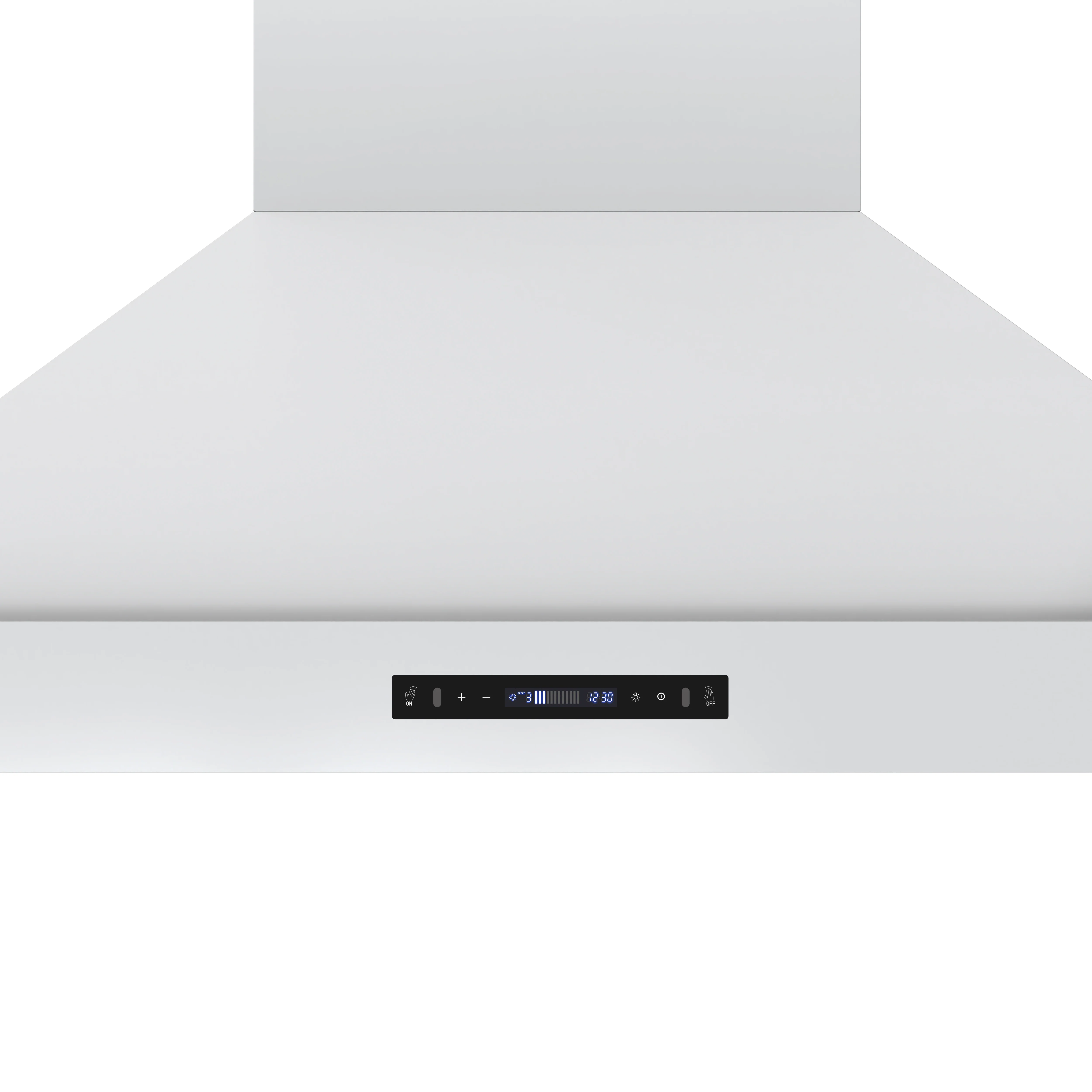 Forno Venezia 48 Inch Wall-Mounted Range Hood in White with Antique Brass Accessories, Touch Controls and Baffle Filters - Image 8