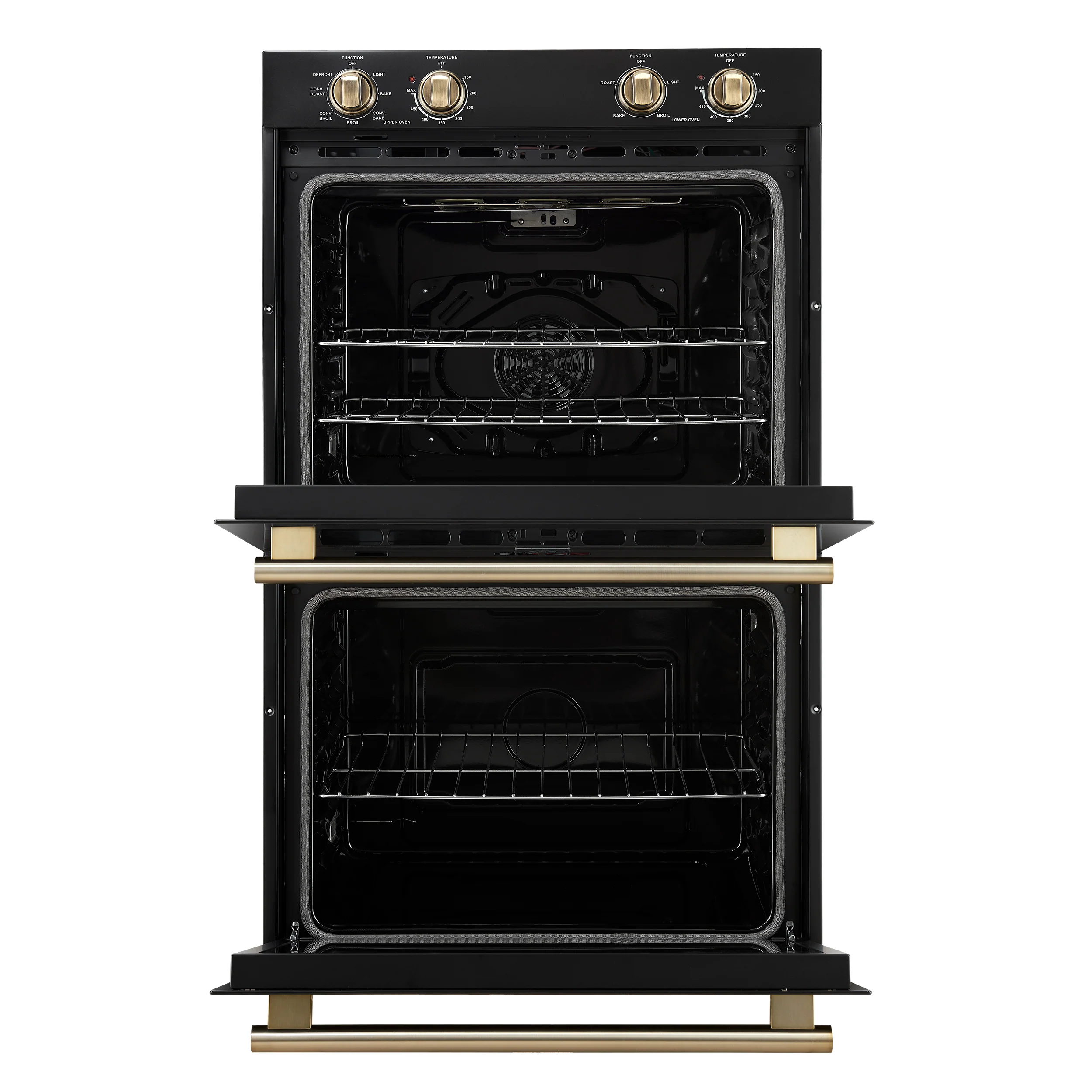 Forno Vomero 30-Inch Double Wall Oven, Black, 10 cu.ft Total Capacity, 7100W Convection, Mechanical Controls, Manuel Steam Clean - Image 3