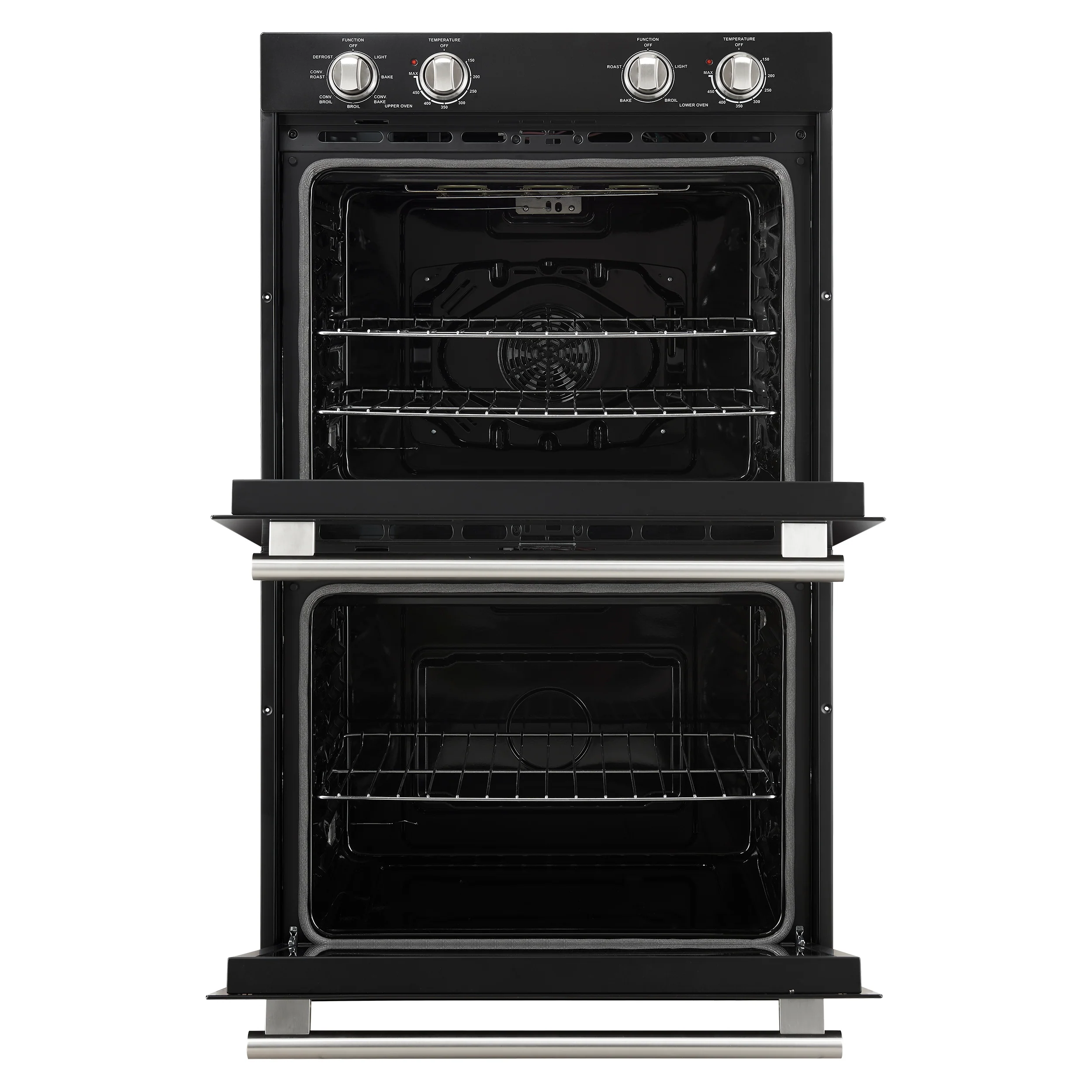 Forno Vomero 30-Inch Double Wall Oven, Black, 10 cu.ft Total Capacity, 7100W Convection, Mechanical Controls, Manuel Steam Clean - Image 4