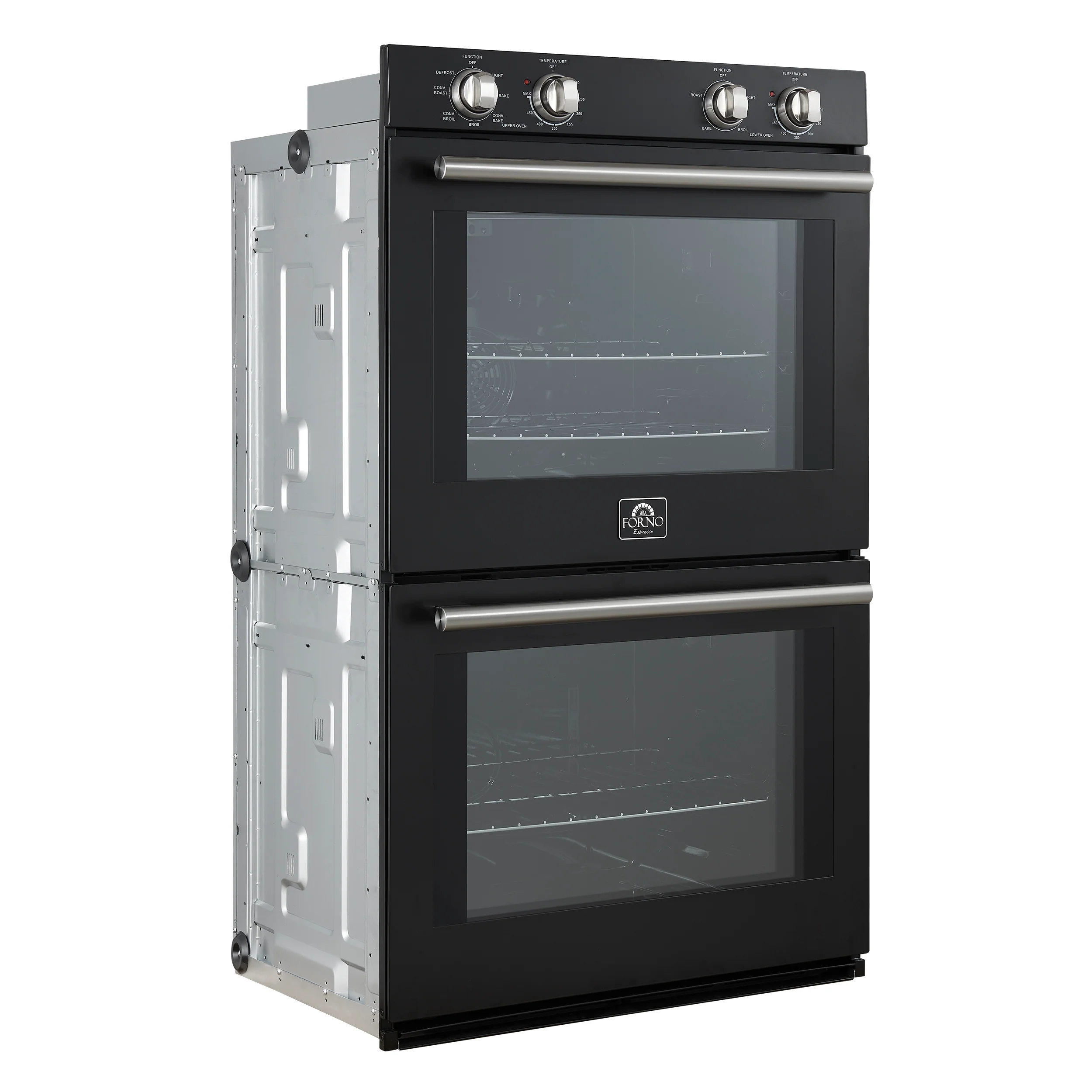 Forno Vomero 30-Inch Double Wall Oven, Black, 10 cu.ft Total Capacity, 7100W Convection, Mechanical Controls, Manuel Steam Clean - Image 6