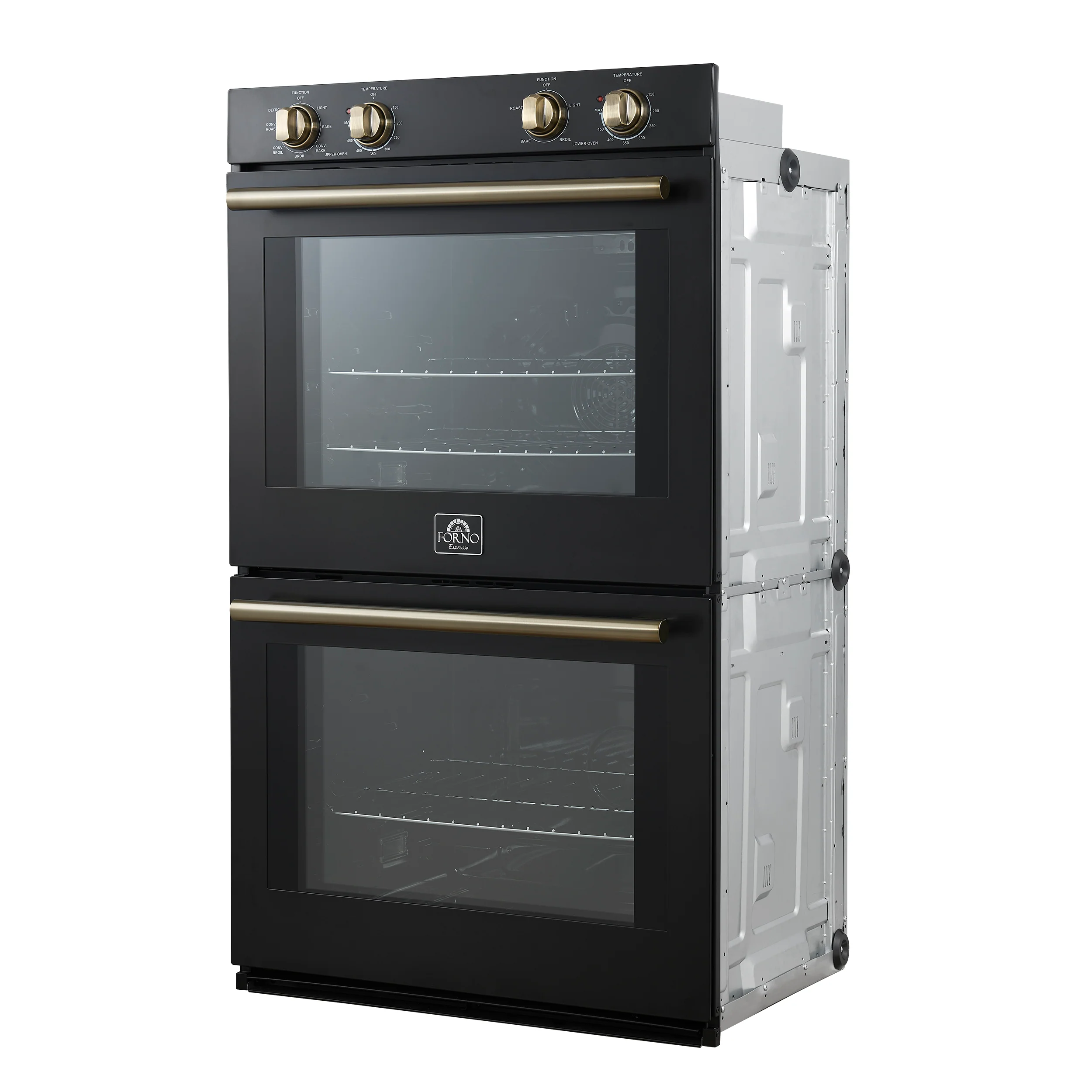 Forno Vomero 30-Inch Double Wall Oven, Black, 10 cu.ft Total Capacity, 7100W Convection, Mechanical Controls, Manuel Steam Clean - Image 9