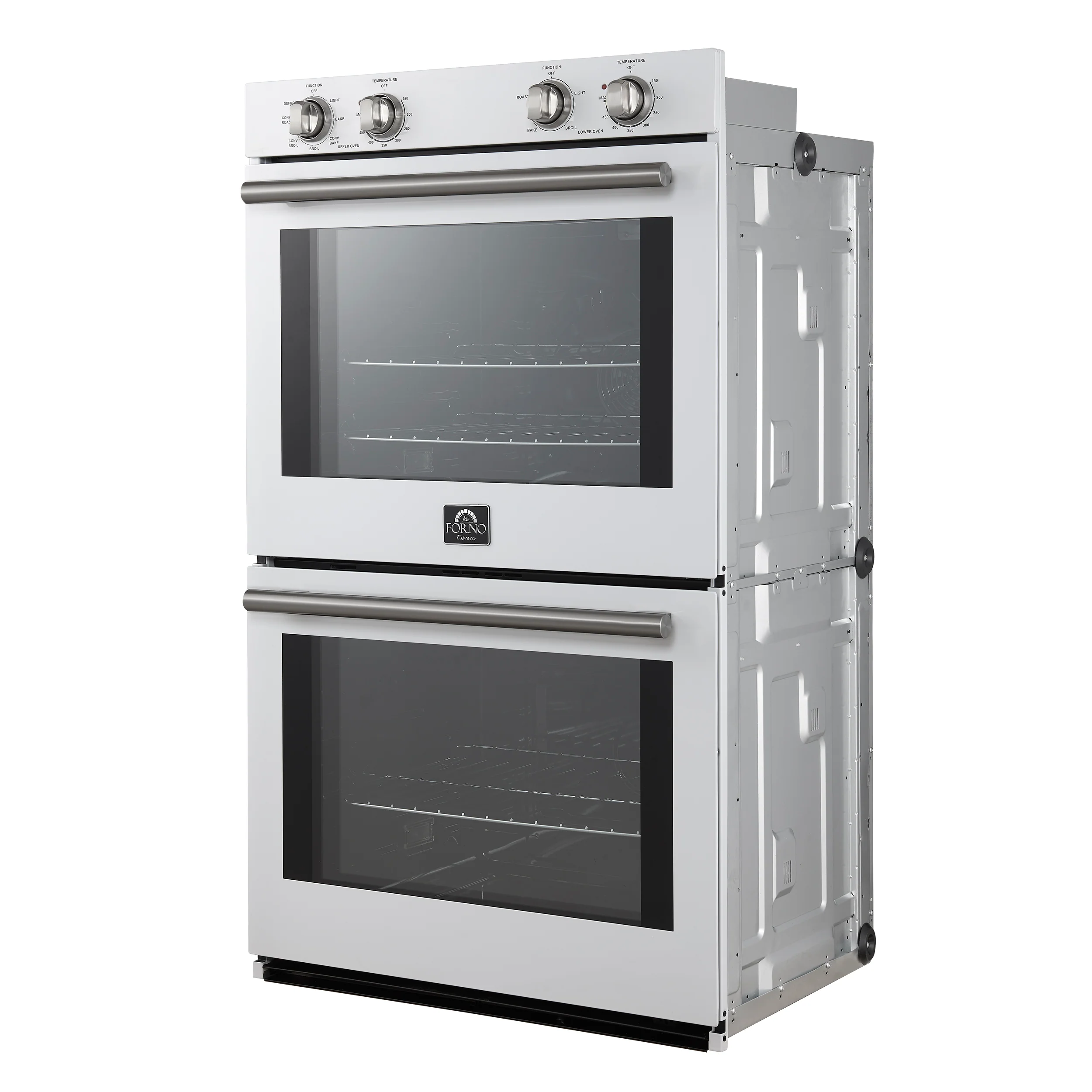 Forno Vomero 30-Inch Double Wall Oven, White, 10 cu.ft Total Capacity, 7100W Convection, Mechanical Controls, Manuel Steam Clean - Image 10