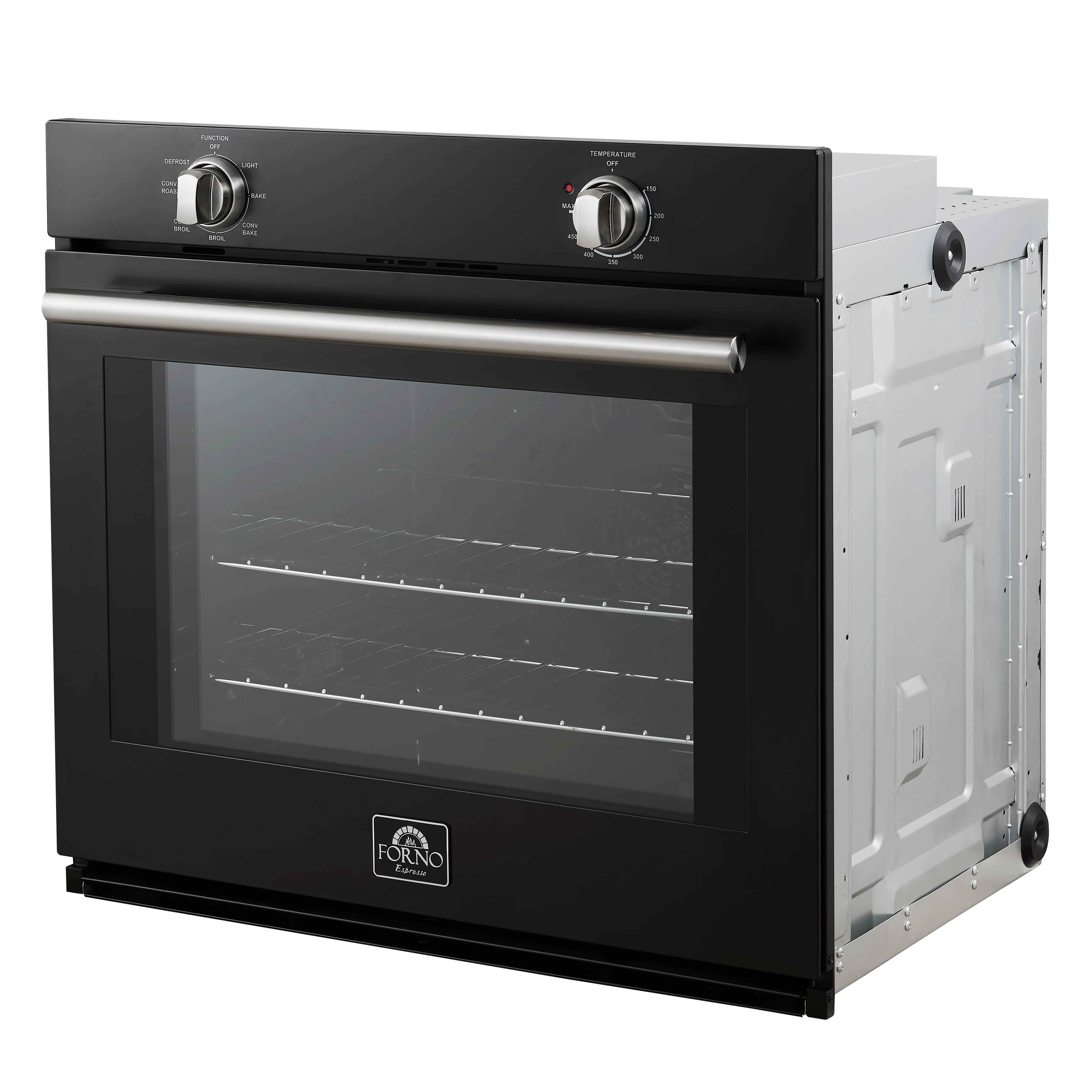 Forno Vomero 30-Inch Wall Oven, Black, 5 cu.ft Capacity, 3550 Watts Convection, Mechanical Controls, Manuel Steam Clean - Image 10