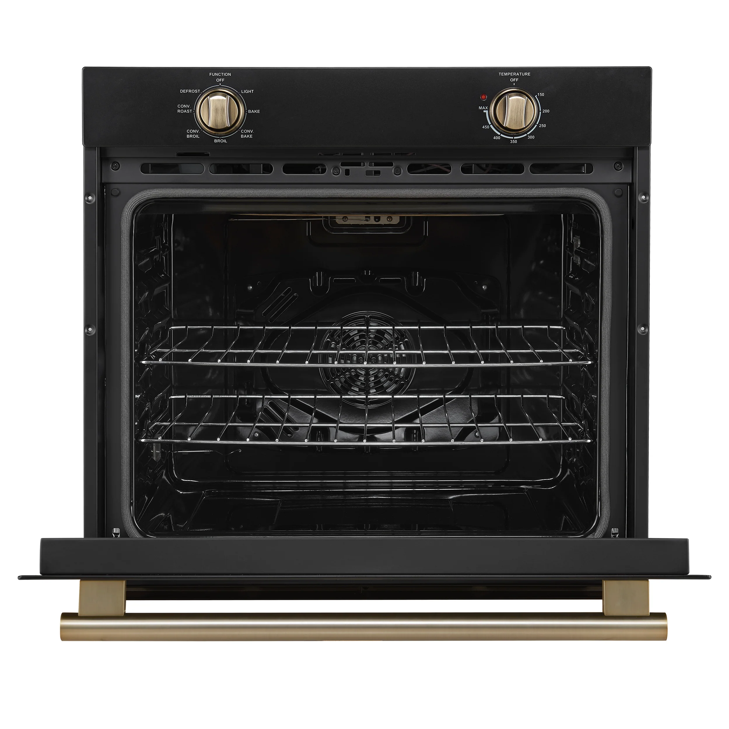Forno Vomero 30-Inch Wall Oven, Black, 5 cu.ft Capacity, 3550 Watts Convection, Mechanical Controls, Manuel Steam Clean - Image 3