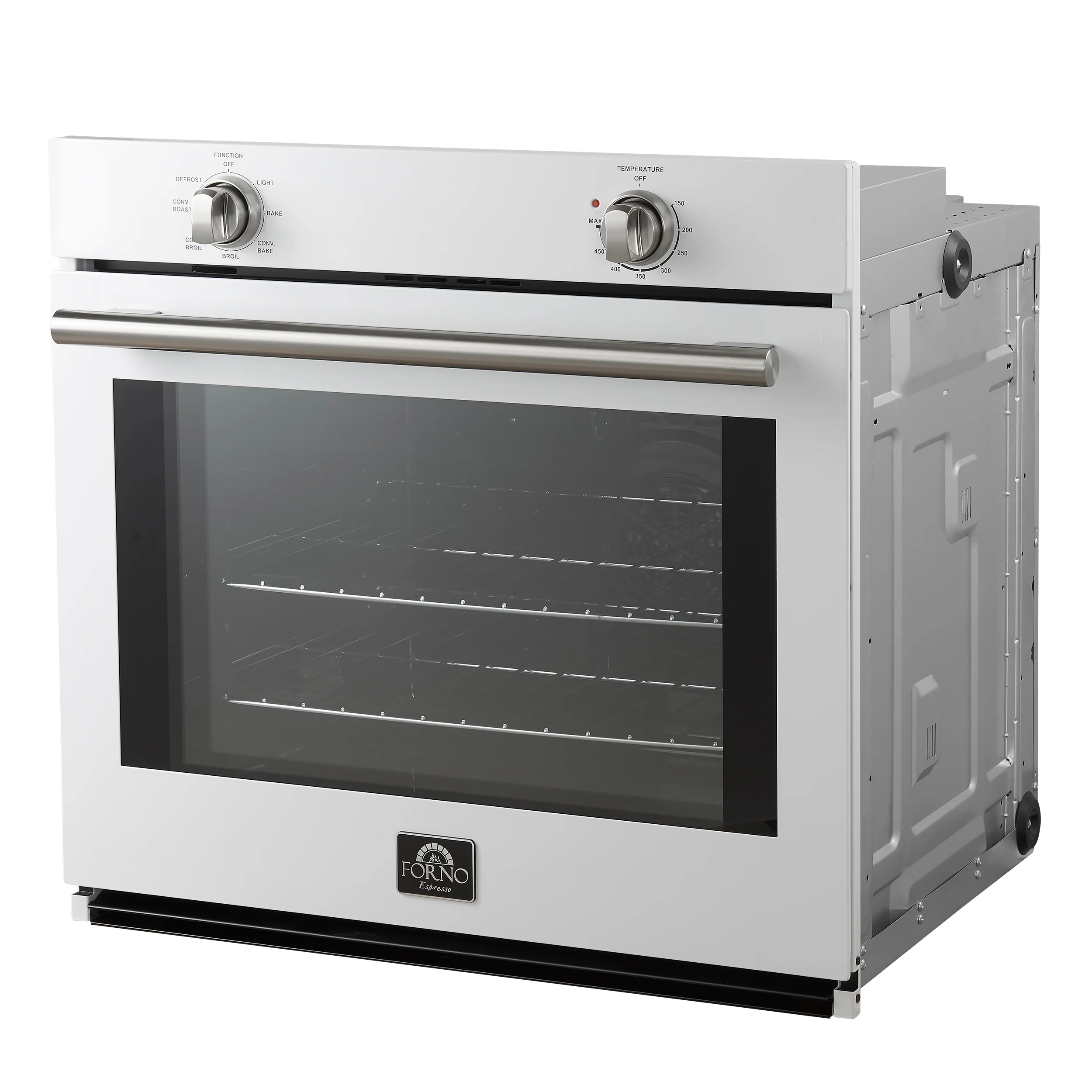 Forno Vomero 30-Inch Wall Oven, White, 5 cu.ft Capacity, 3550 Watts Convection, Mechanical Controls, Manuel Steam Clean - Image 10