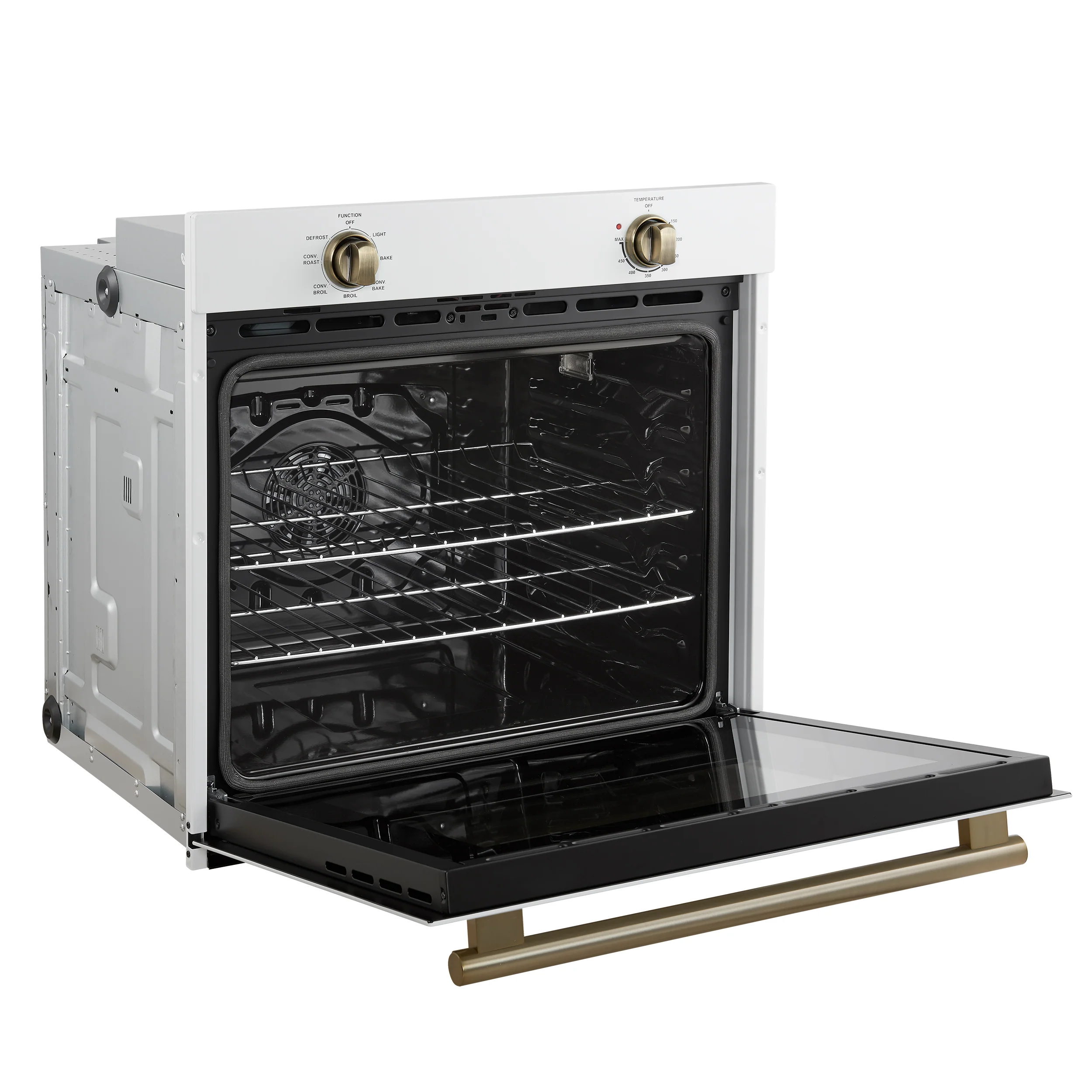 Forno Vomero 30-Inch Wall Oven, White, 5 cu.ft Capacity, 3550 Watts Convection, Mechanical Controls, Manuel Steam Clean - Image 7
