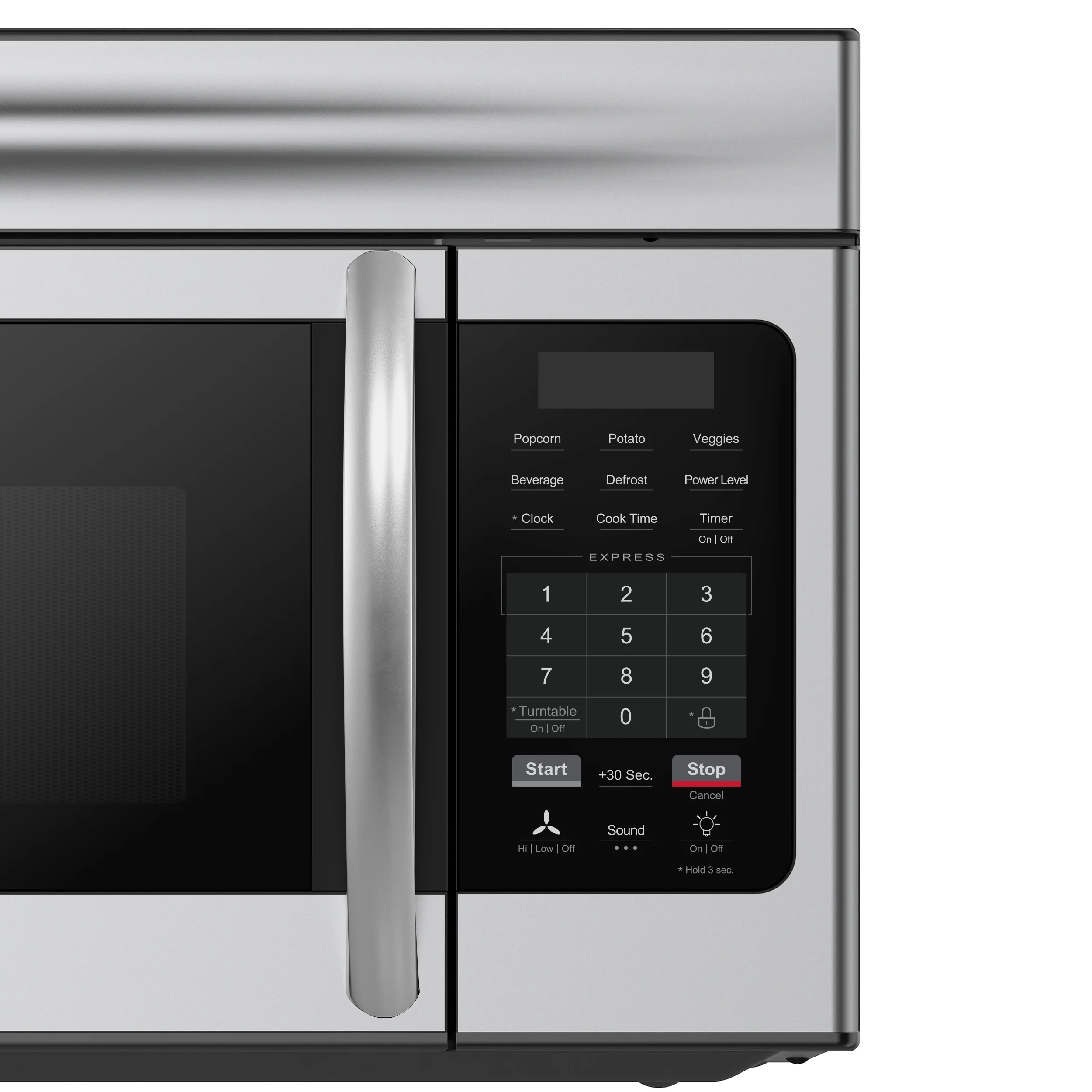 Forno Scalo 30-Inch Over the Range Microwave, Stainless Steel – 1.6 cu.ft, 300 CFM Vent, Touch Control, LED Light - Image 2