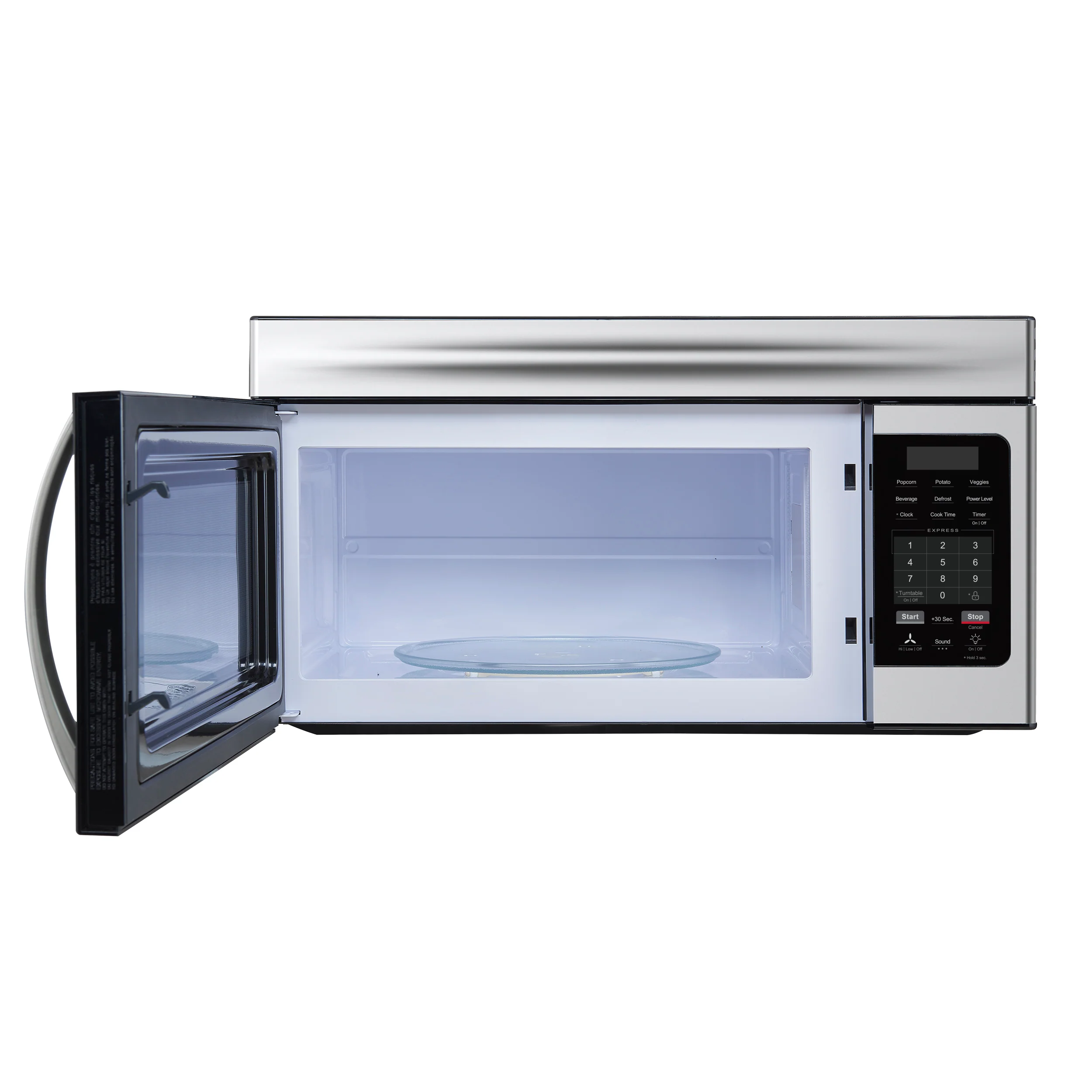 Forno Scalo 30-Inch Over the Range Microwave, Stainless Steel – 1.6 cu.ft, 300 CFM Vent, Touch Control, LED Light - Image 3