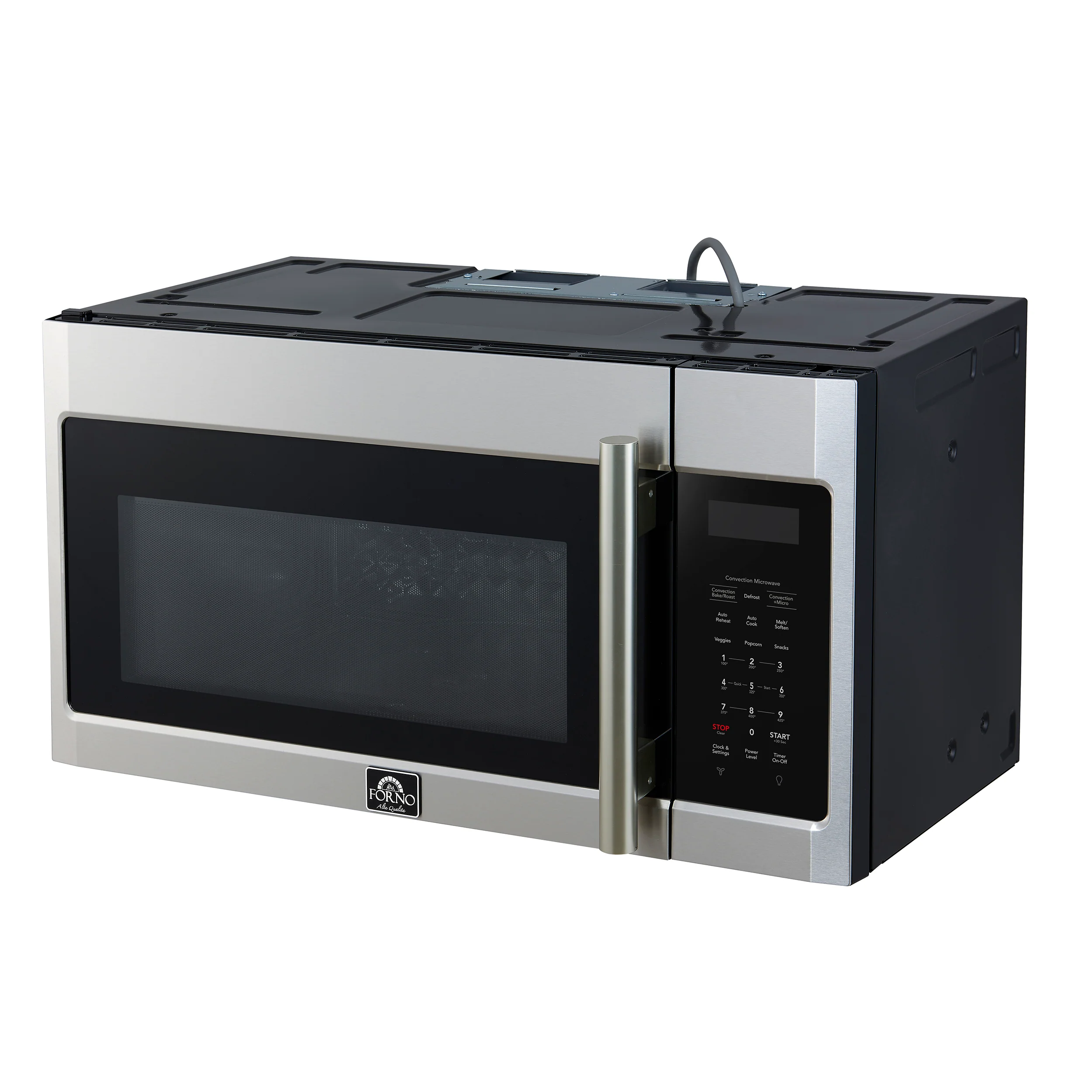Forno Fornace 30-Inch Over the Range Convection Microwave, Stainless Steel – 1.5 cu.ft, 300 CFM Vent, Touch Control, LED Light - Image 4
